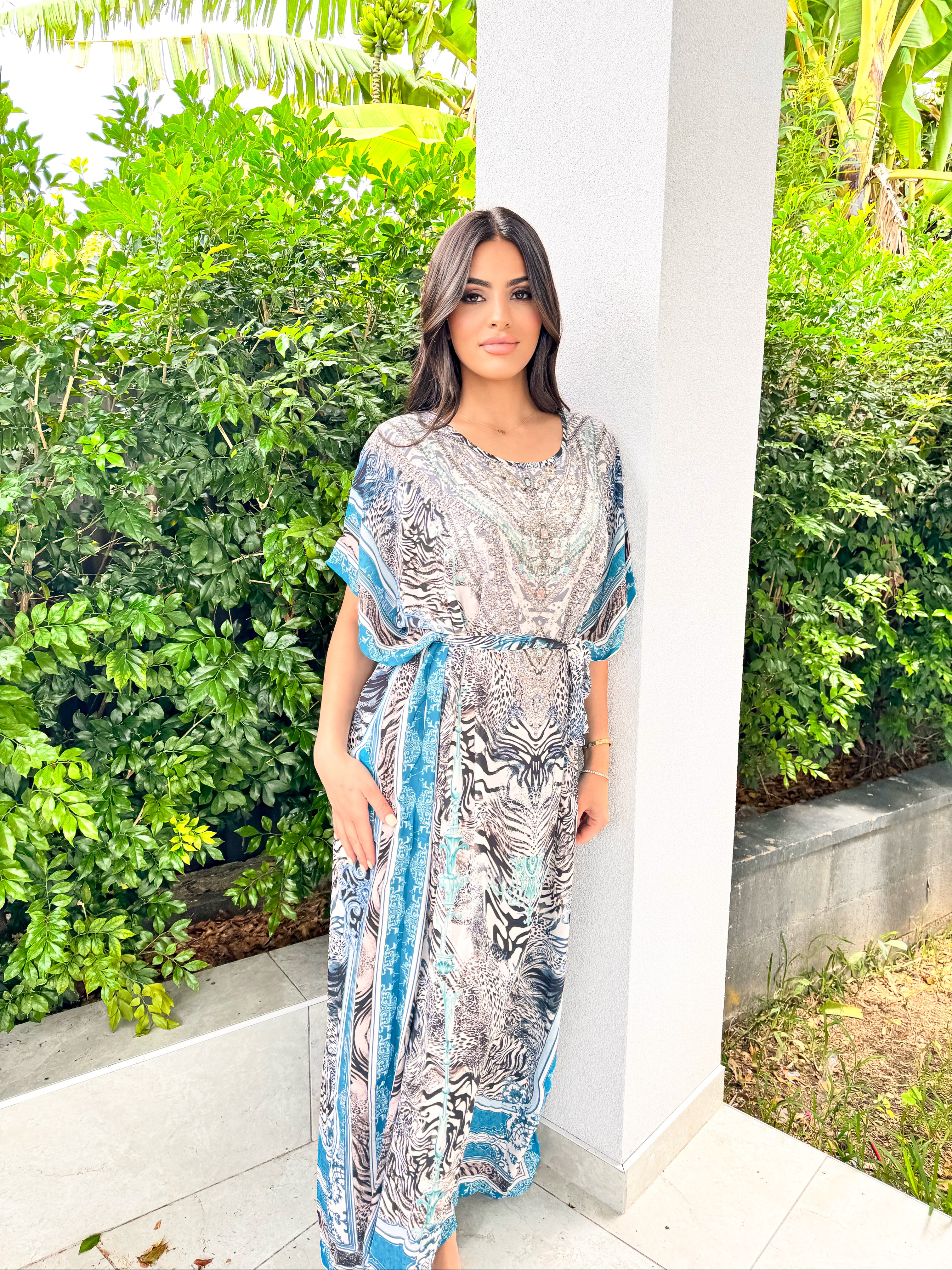 Deep blue Kaftan