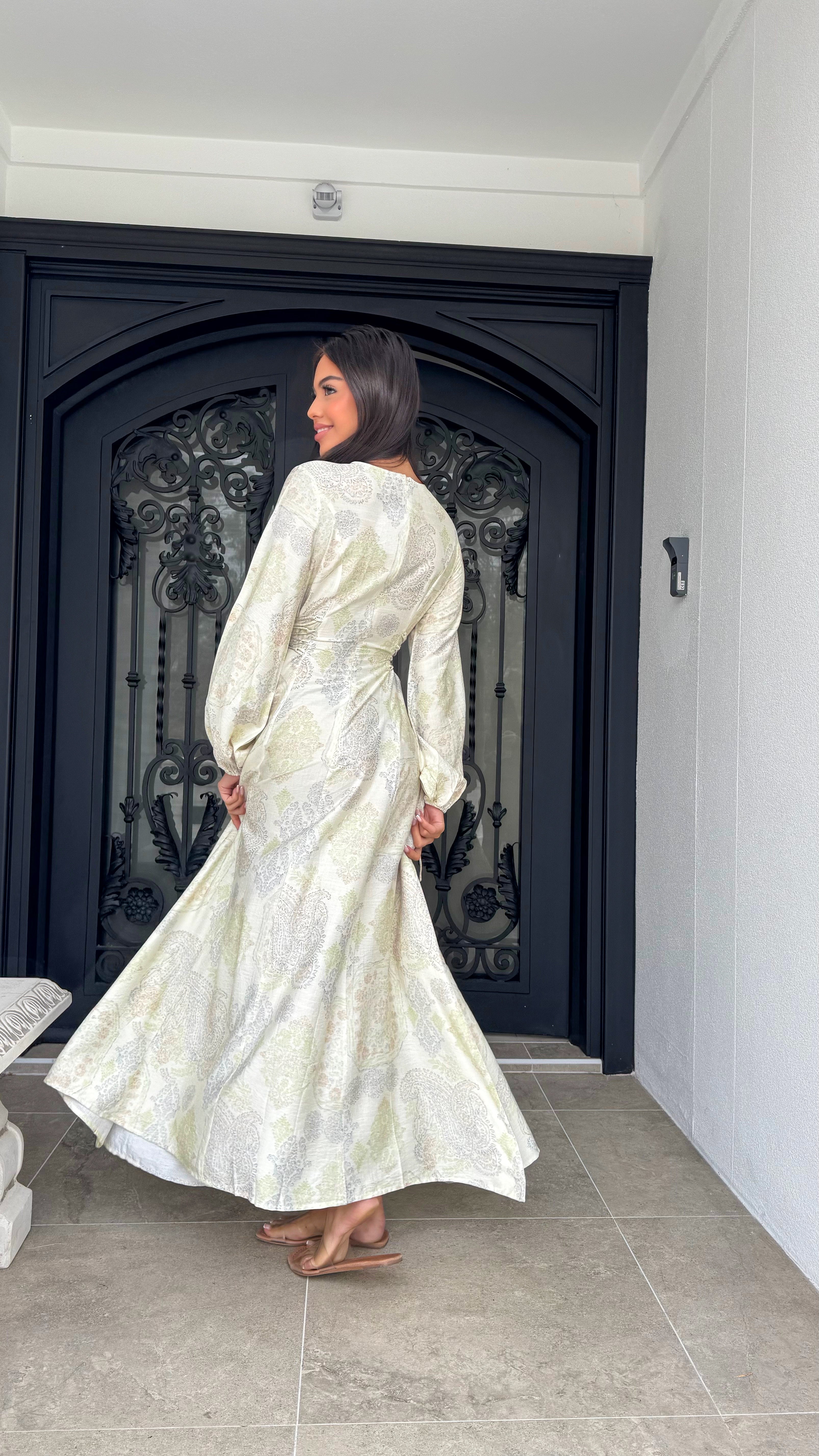 Lamour side tie maxi