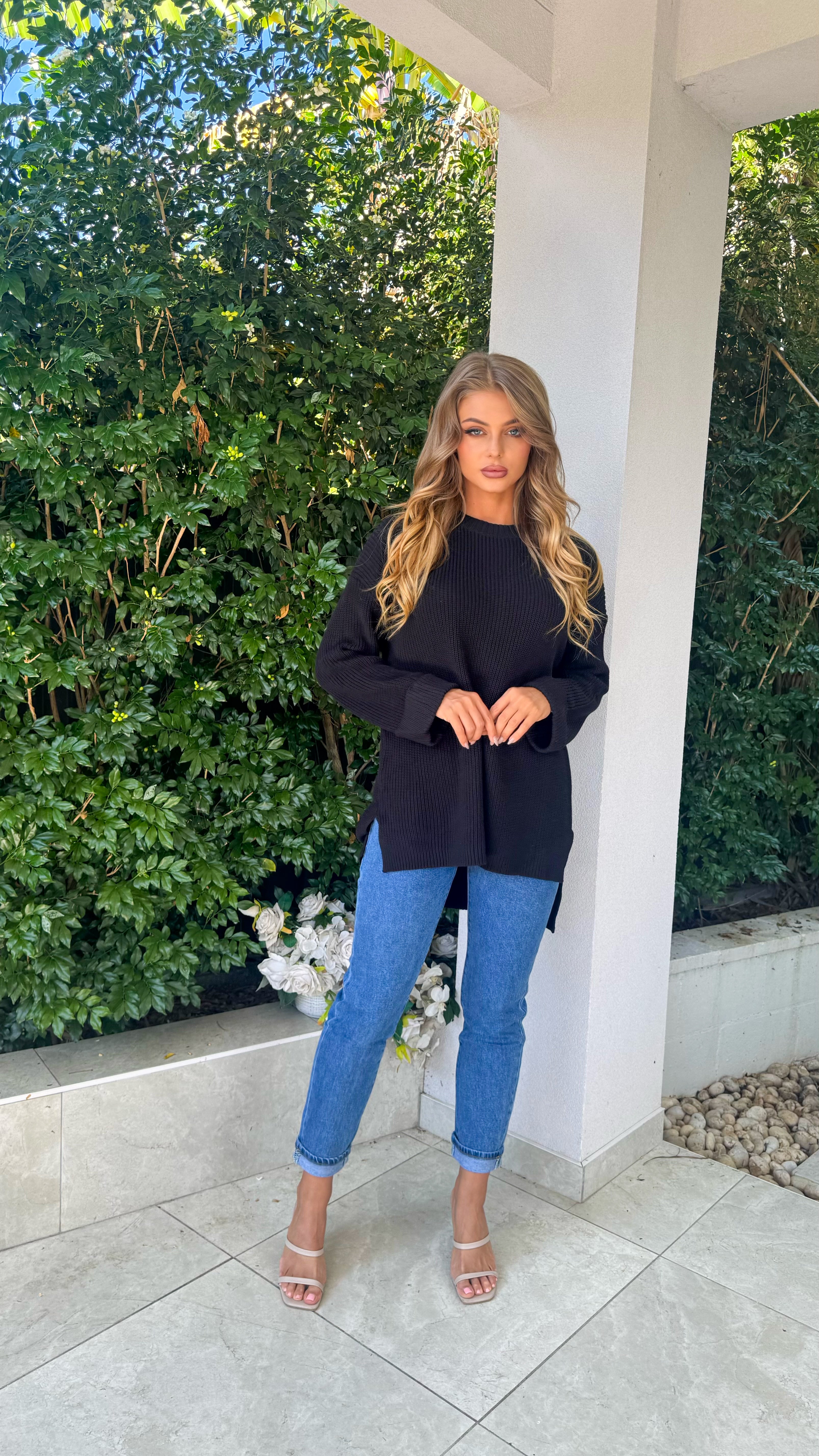 Oversized HiLow knit