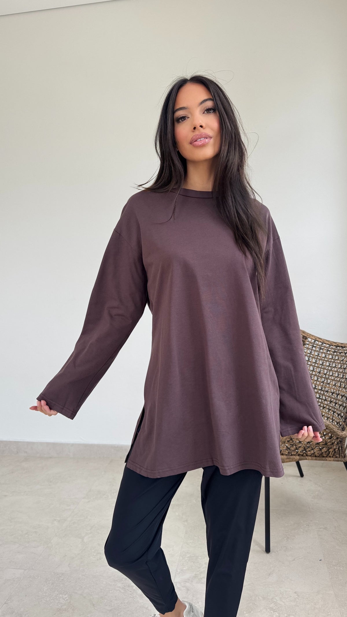Relaxed long sleeve tee