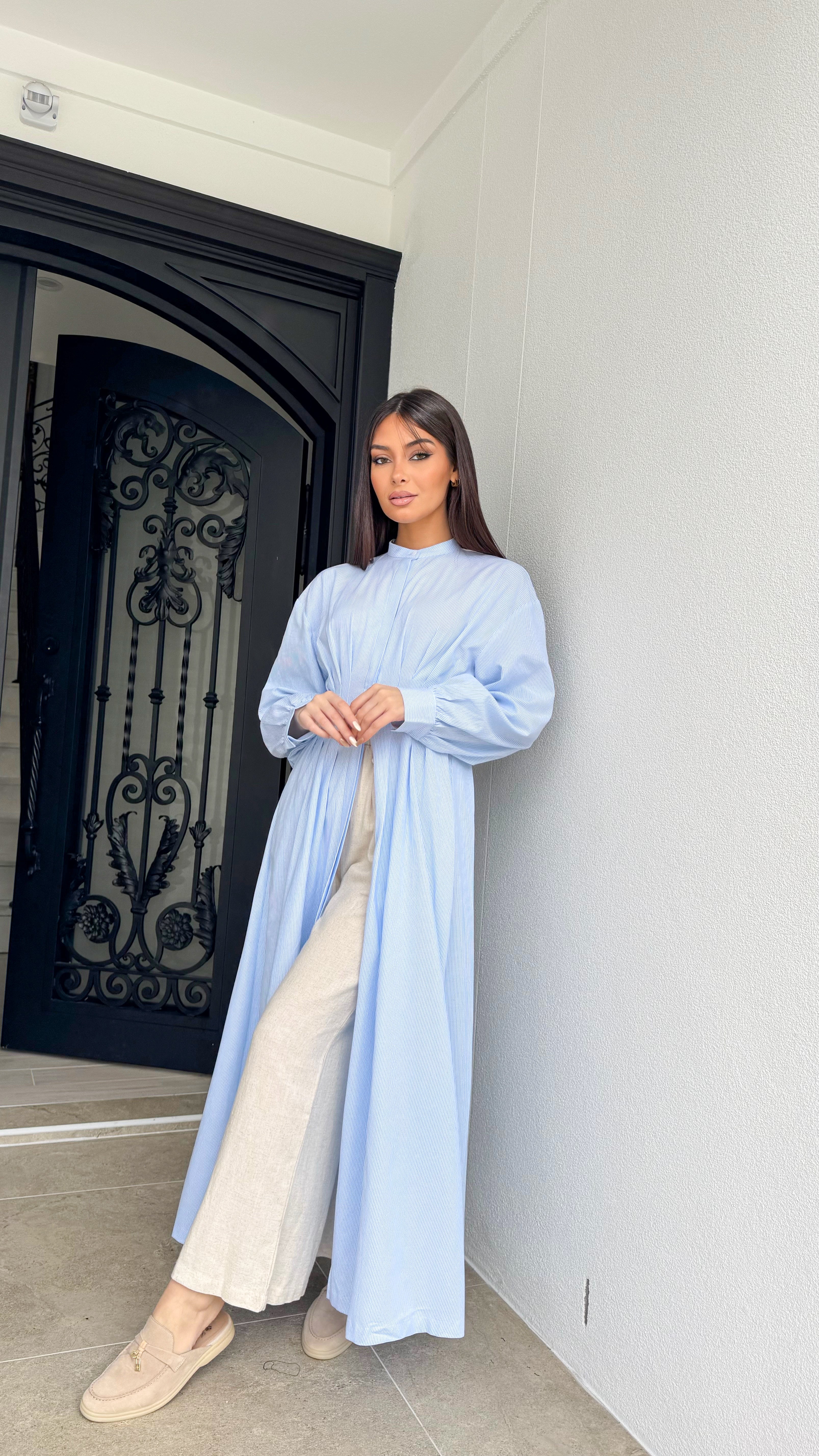 Pinstripe maxi