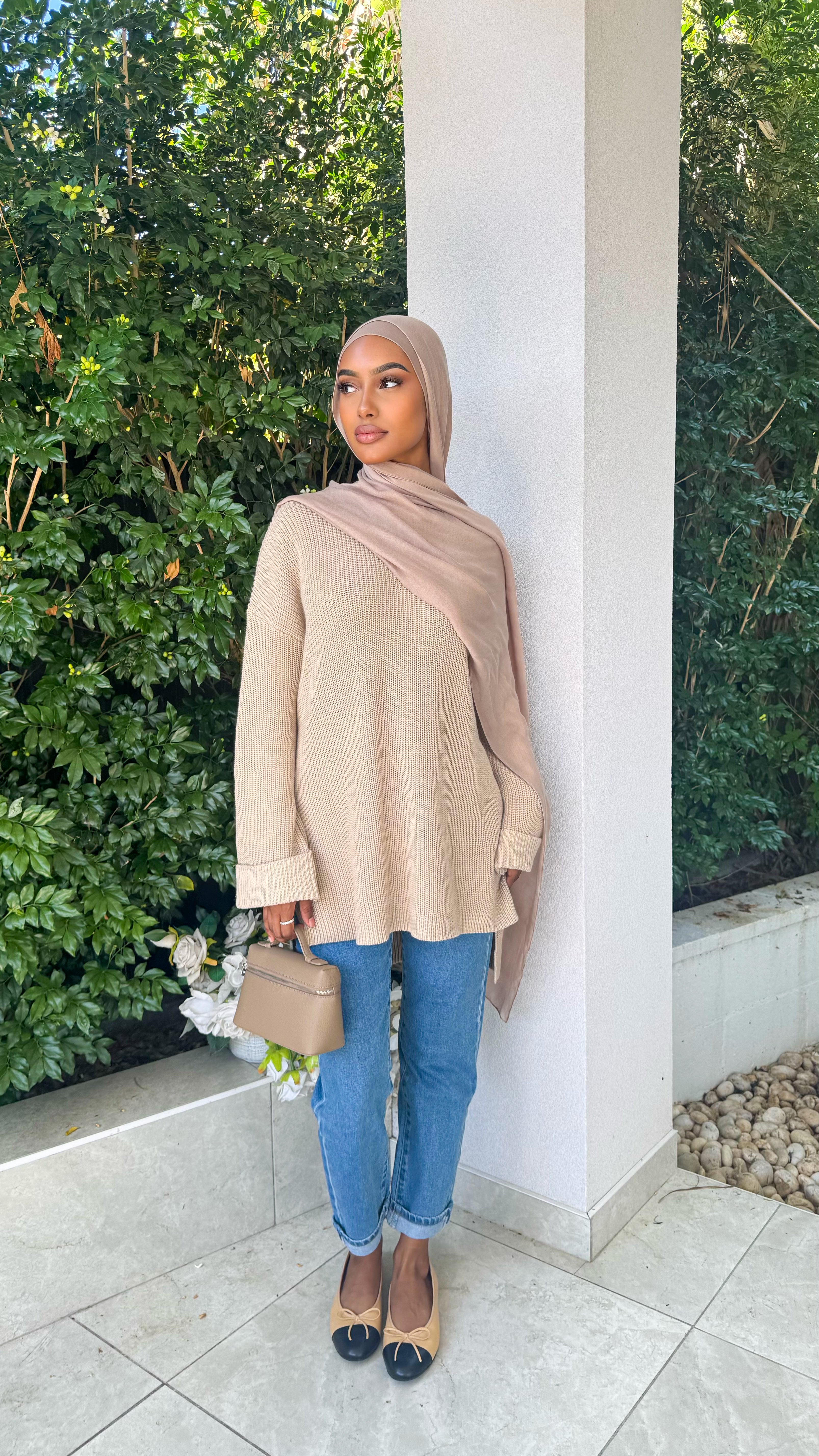 Oversized HiLow knit
