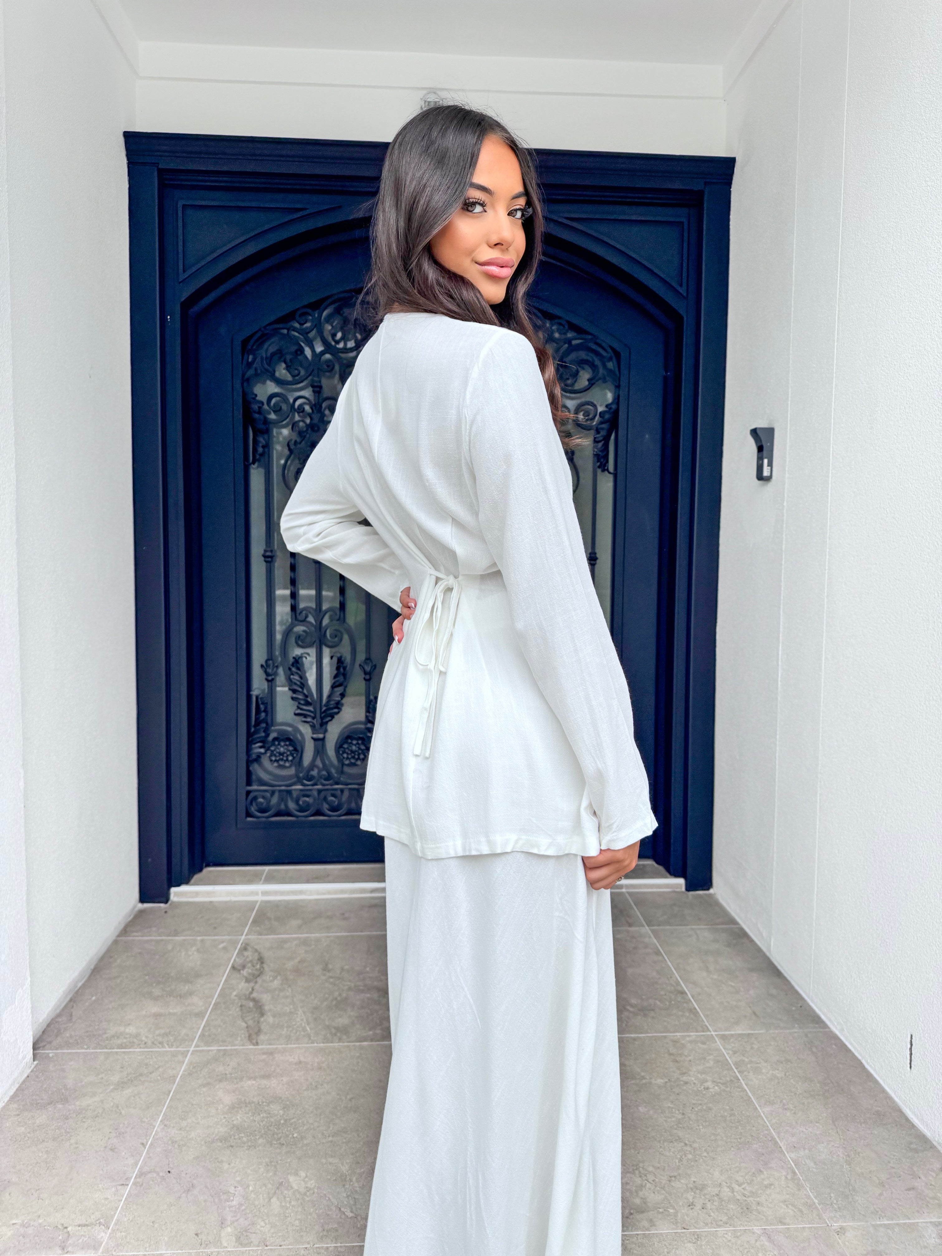 Button up Linen Set
