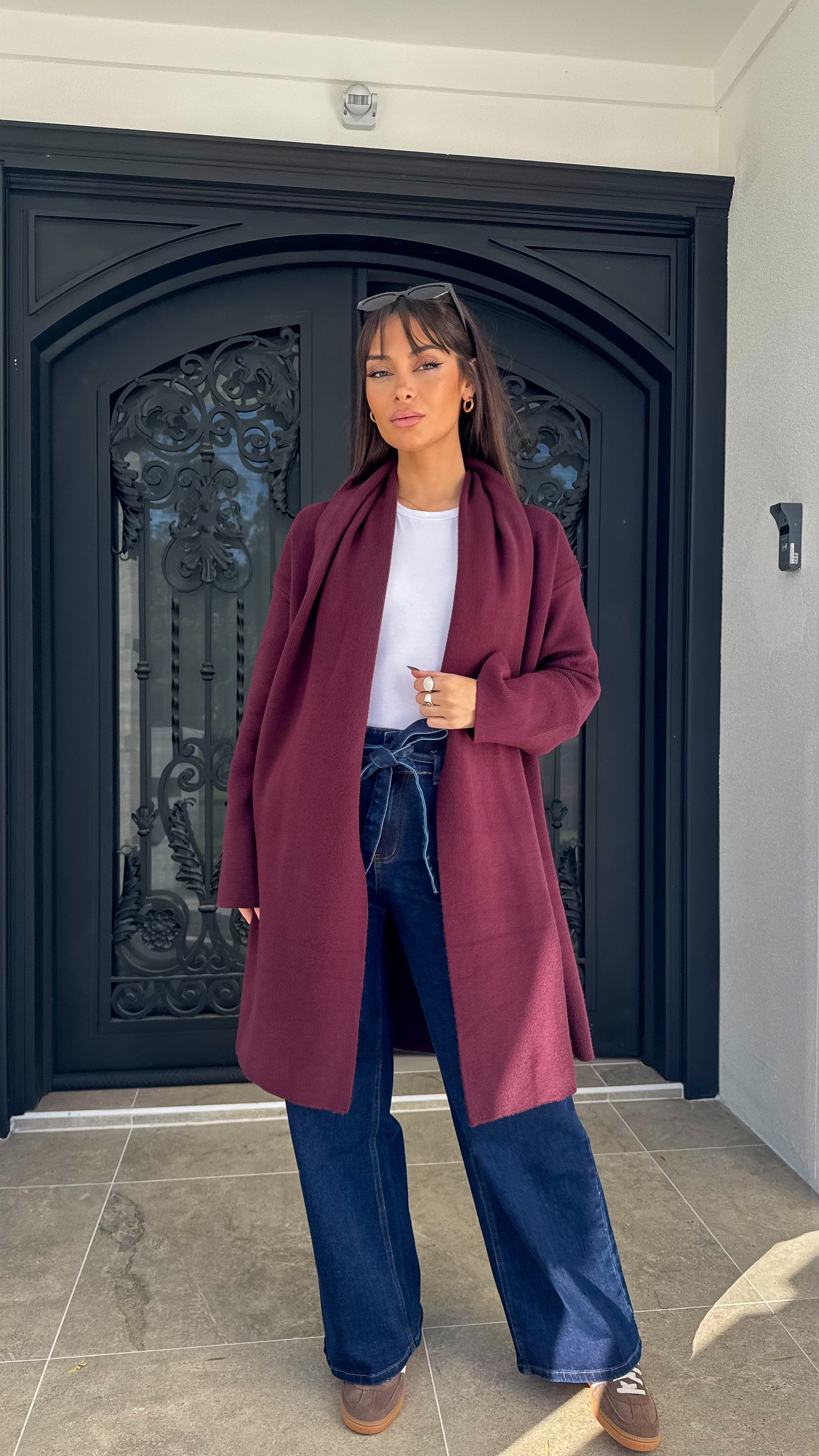 Sara Scarf Knit Cardigan