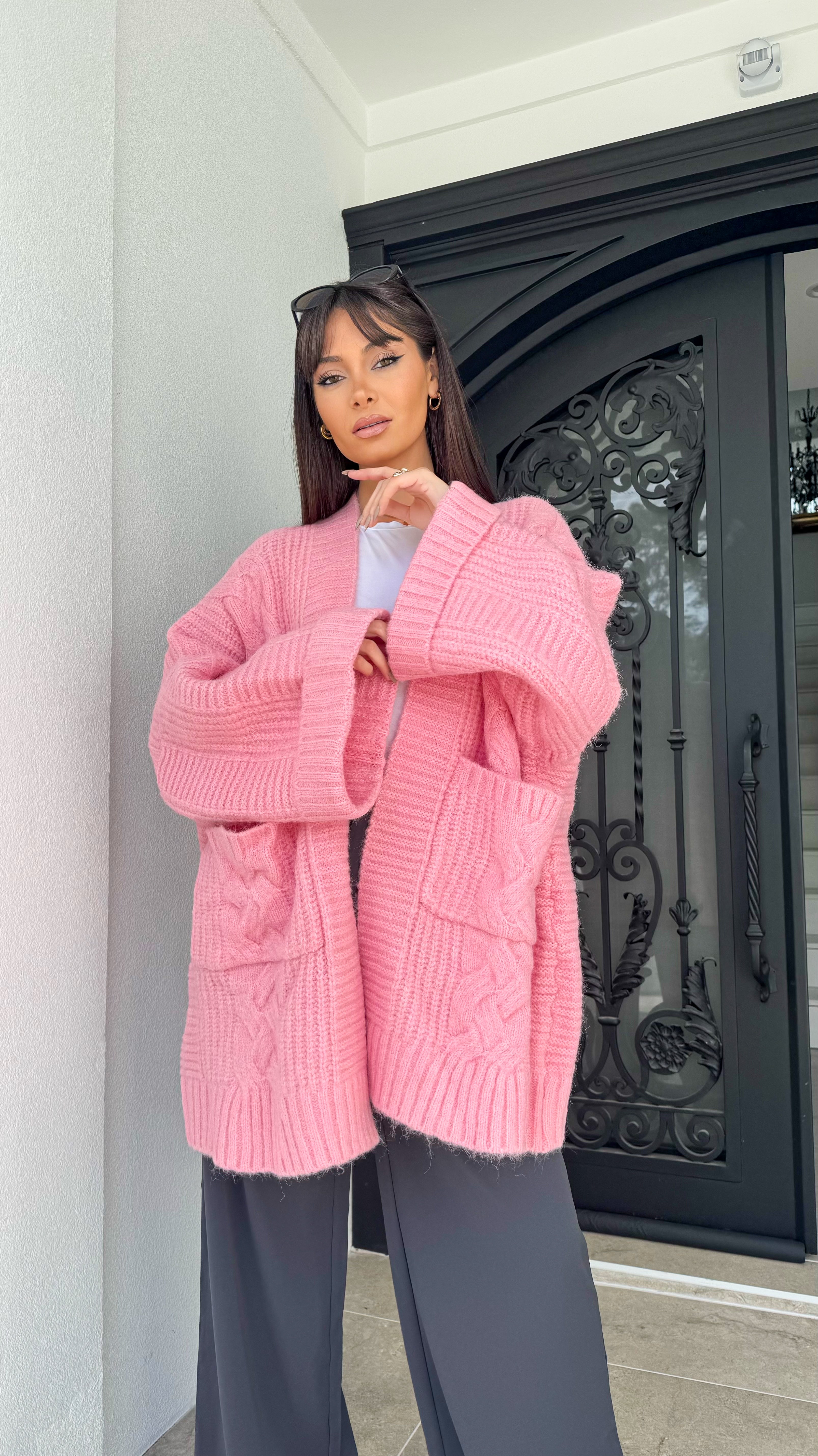 Chunky knit cardigan