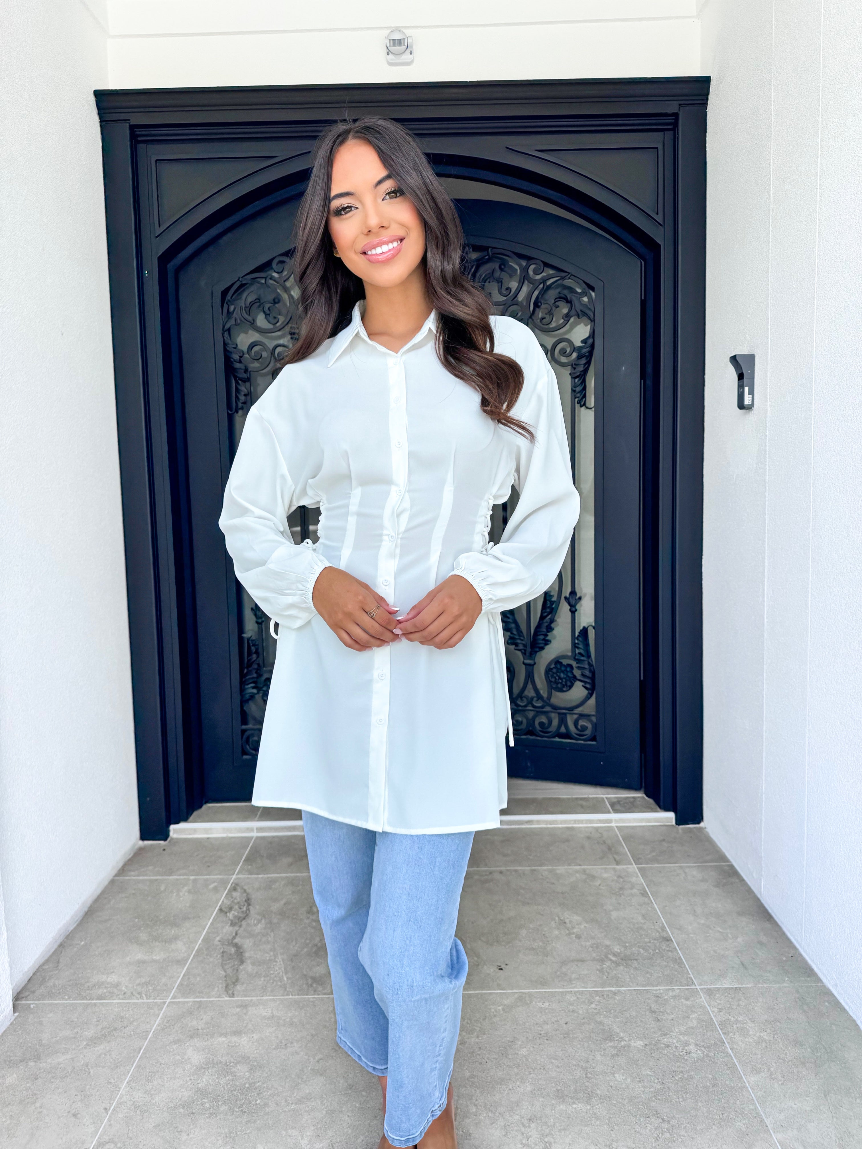 Side drawstring tunic