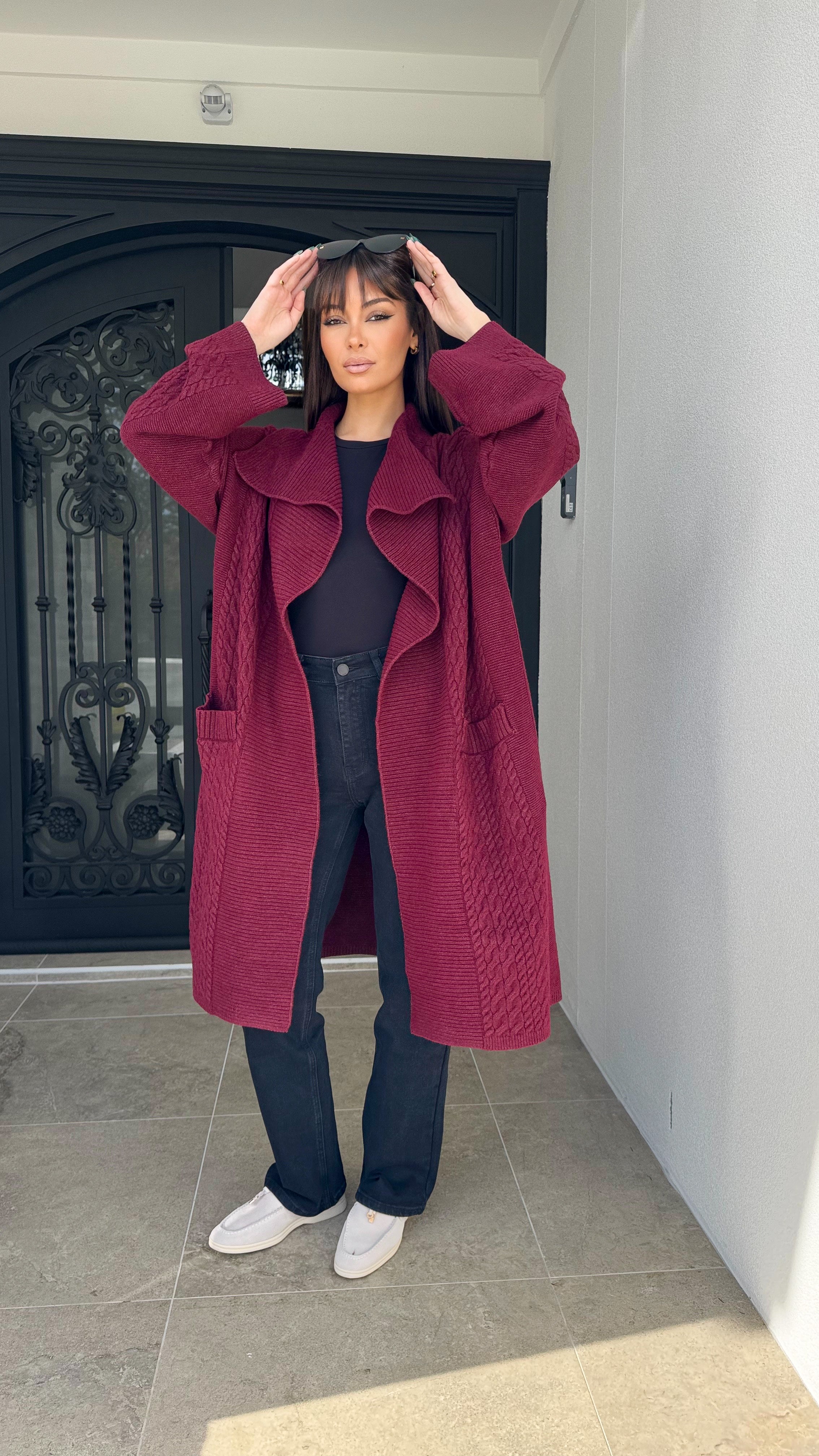 Pattern Knit Cardigan