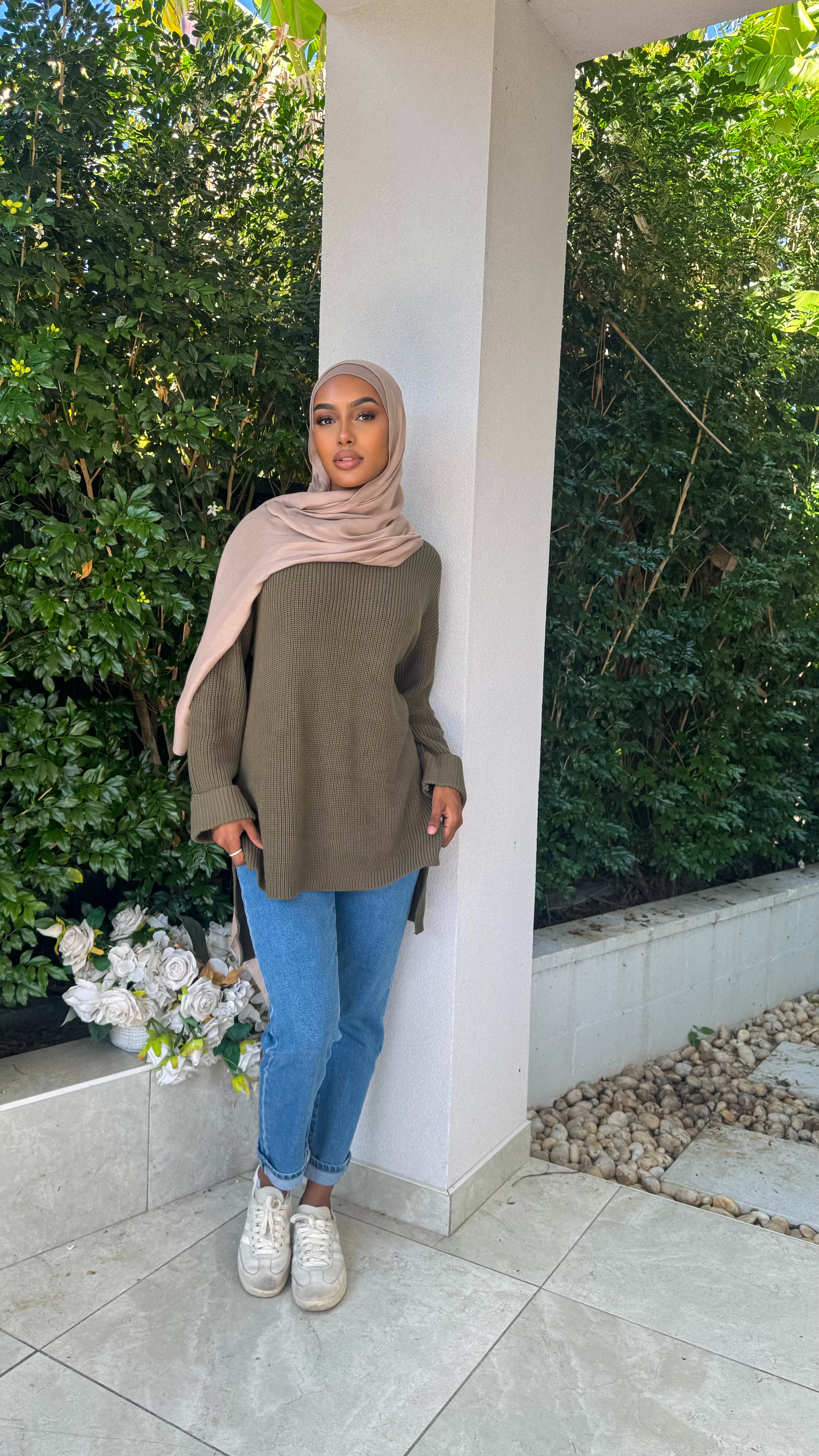 Oversized HiLow knit