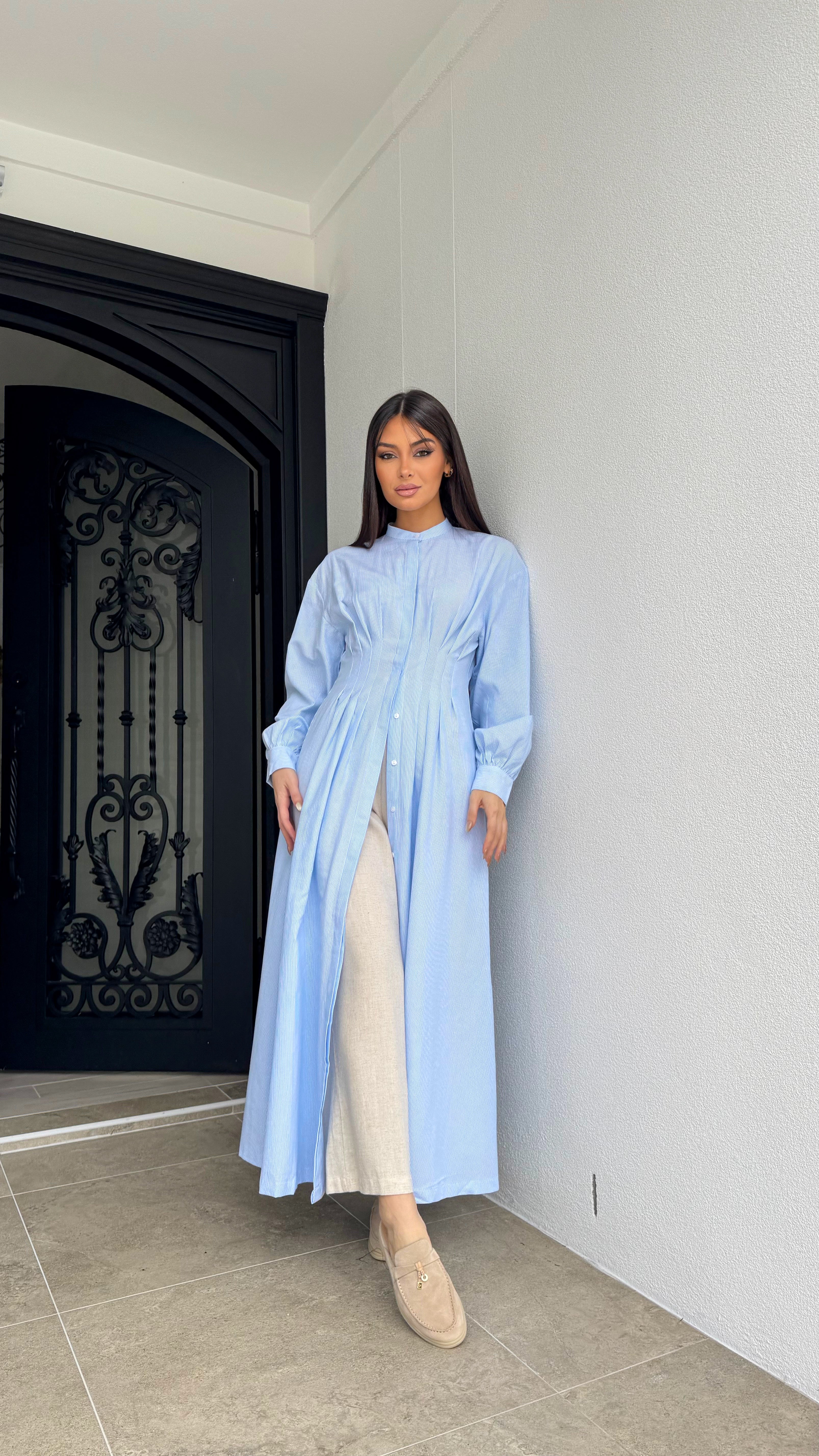 Pinstripe maxi