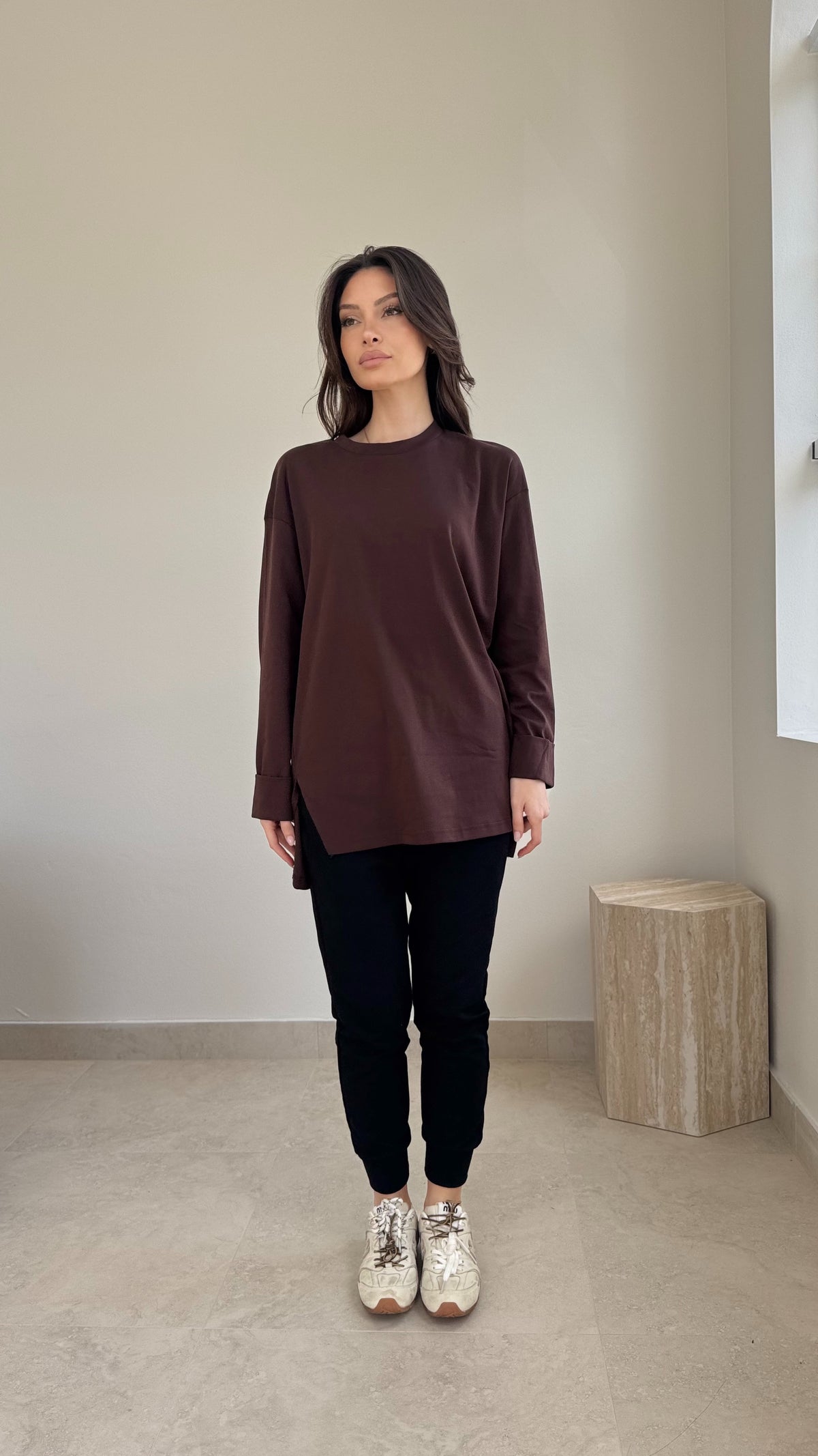 Fold over cotton top