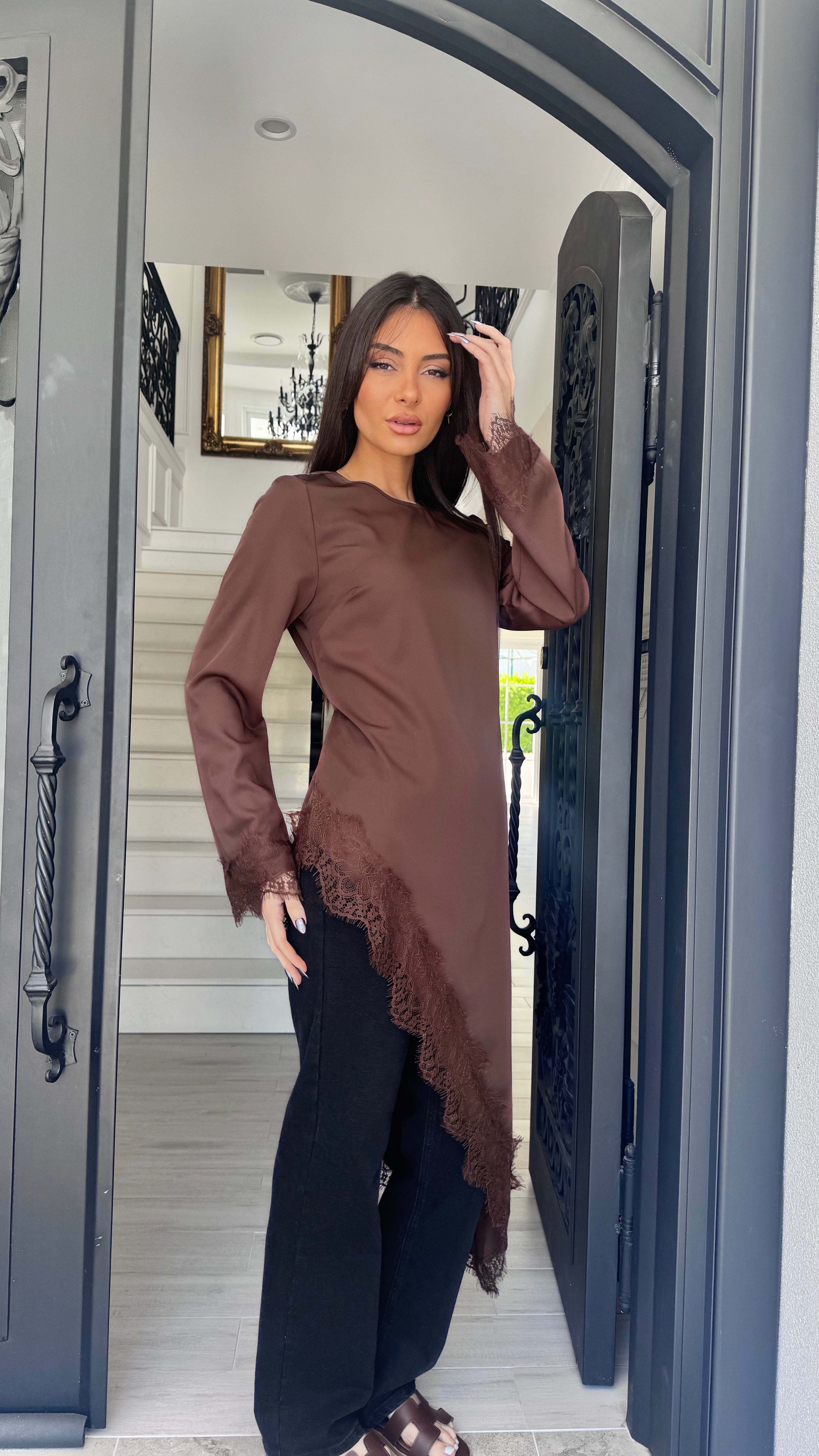 Lace Trim Top
