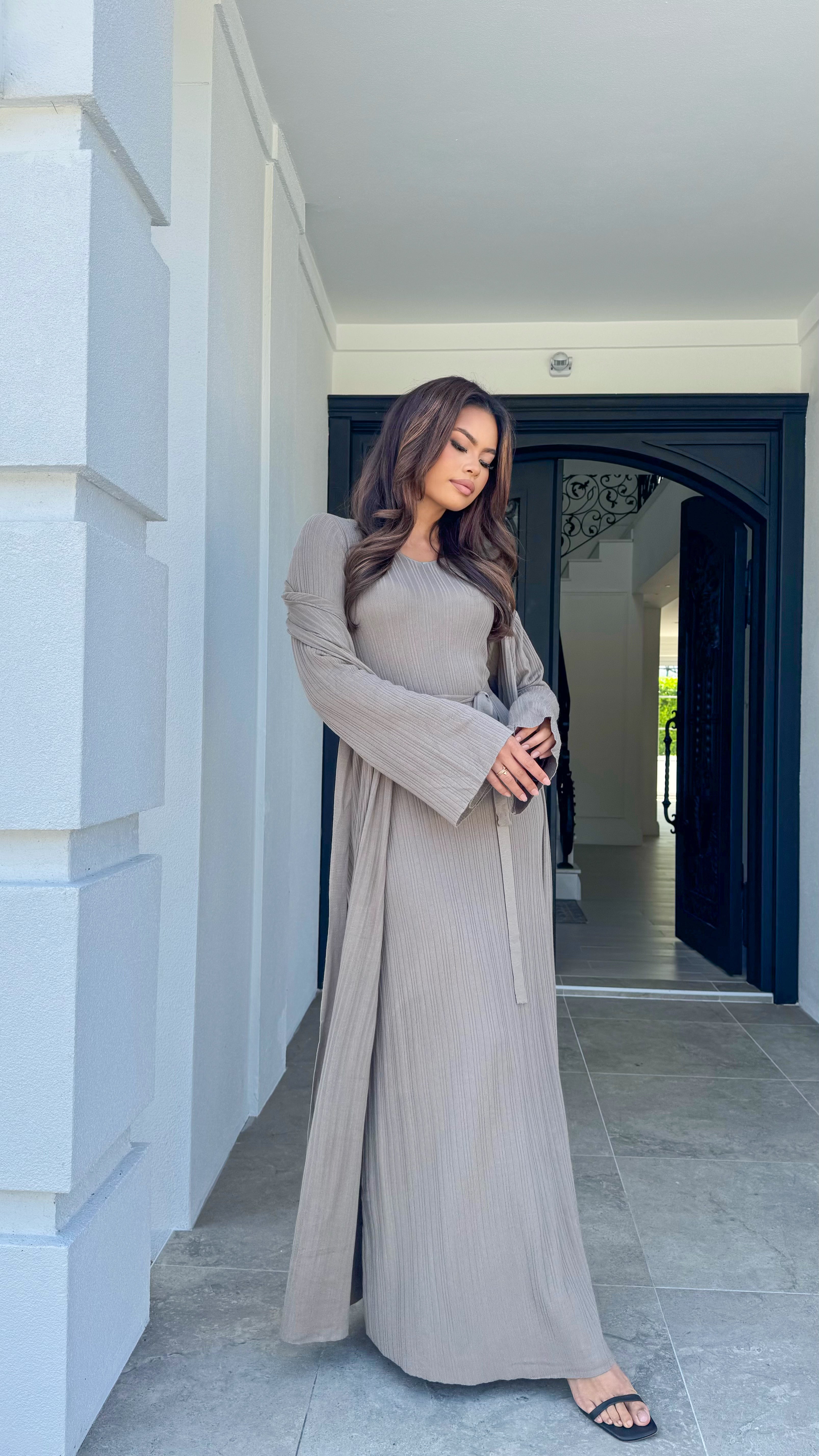 Lightweight knit maxi Set