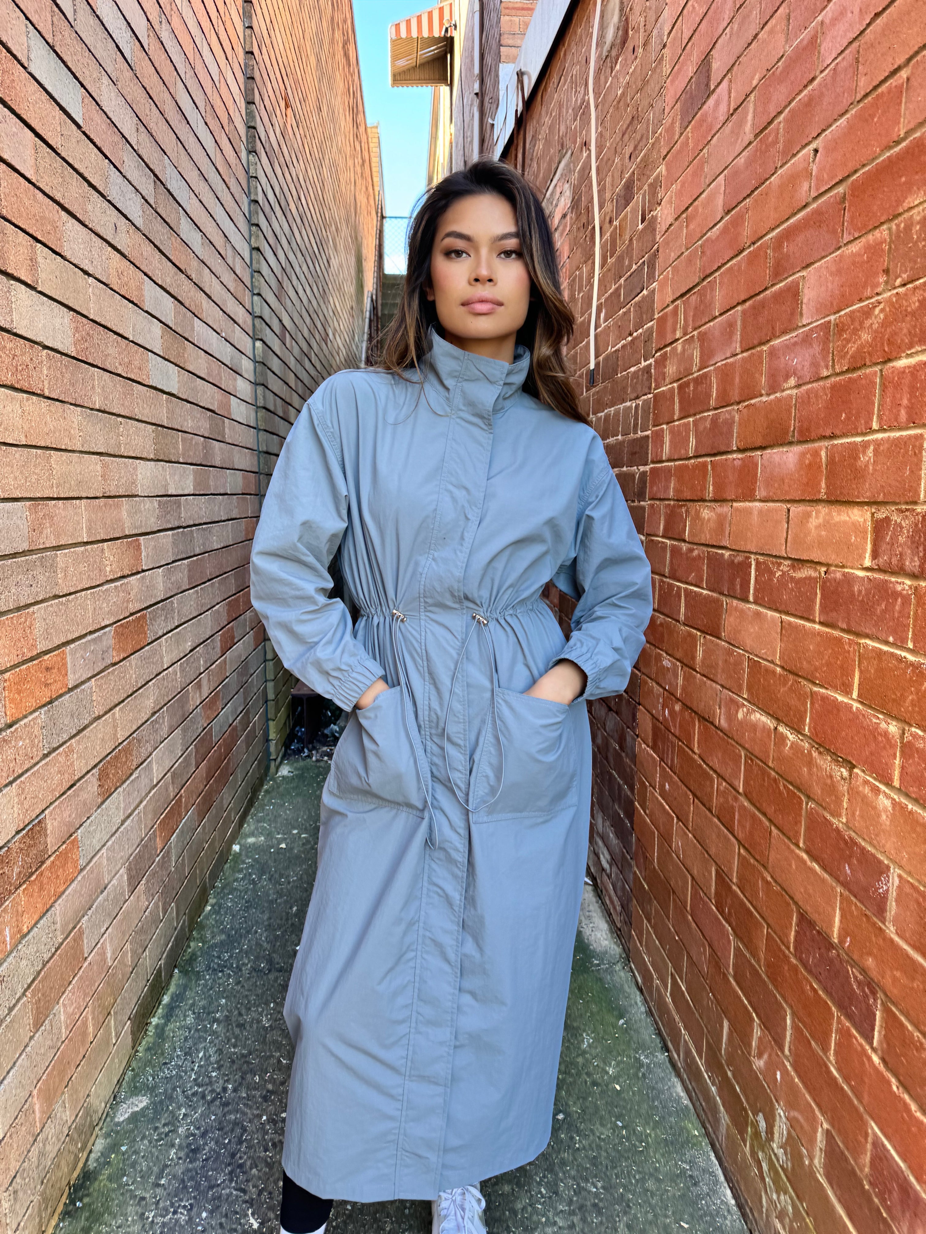 Longline Trench Dress