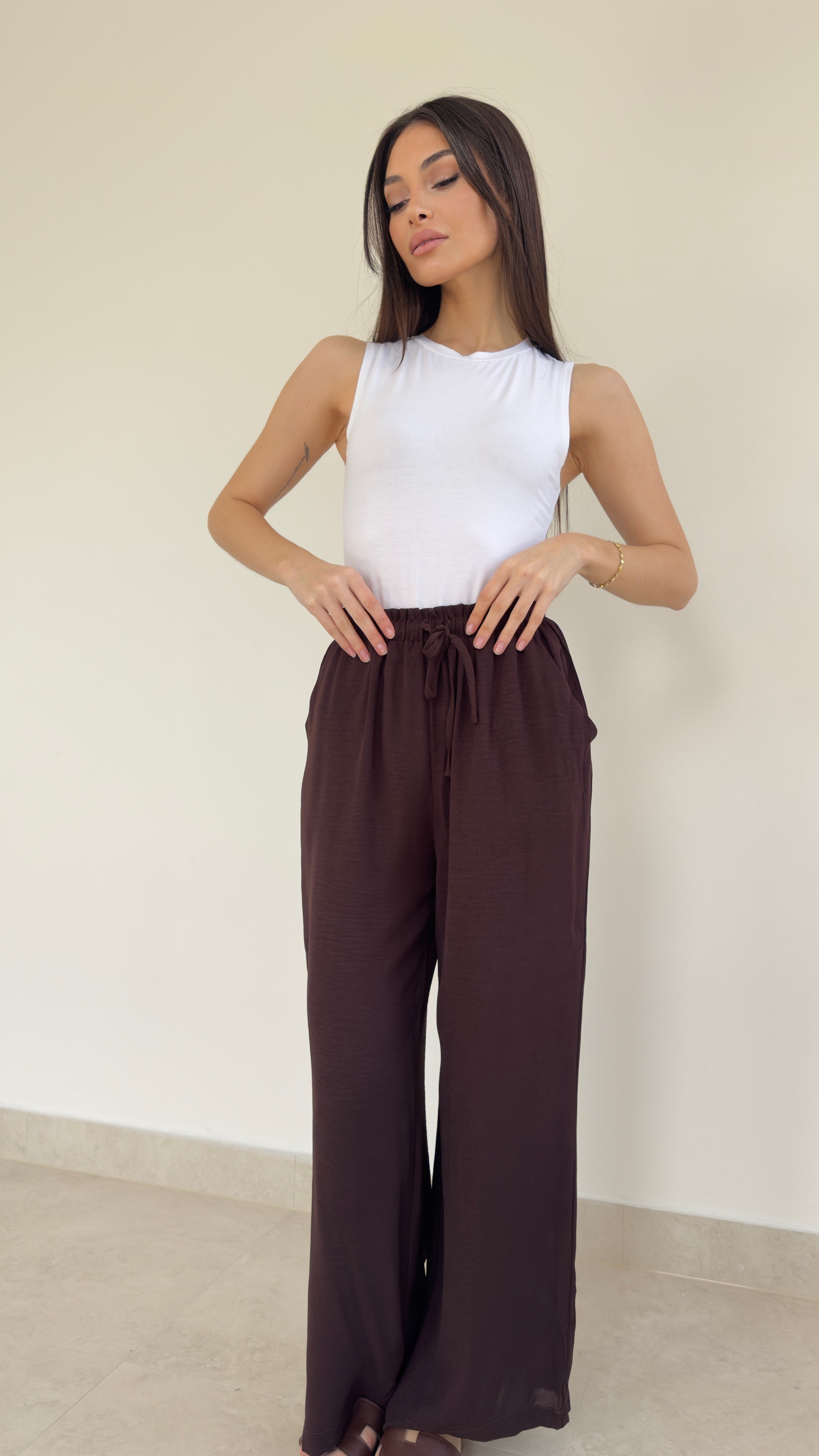Relaxed drawstring pant
