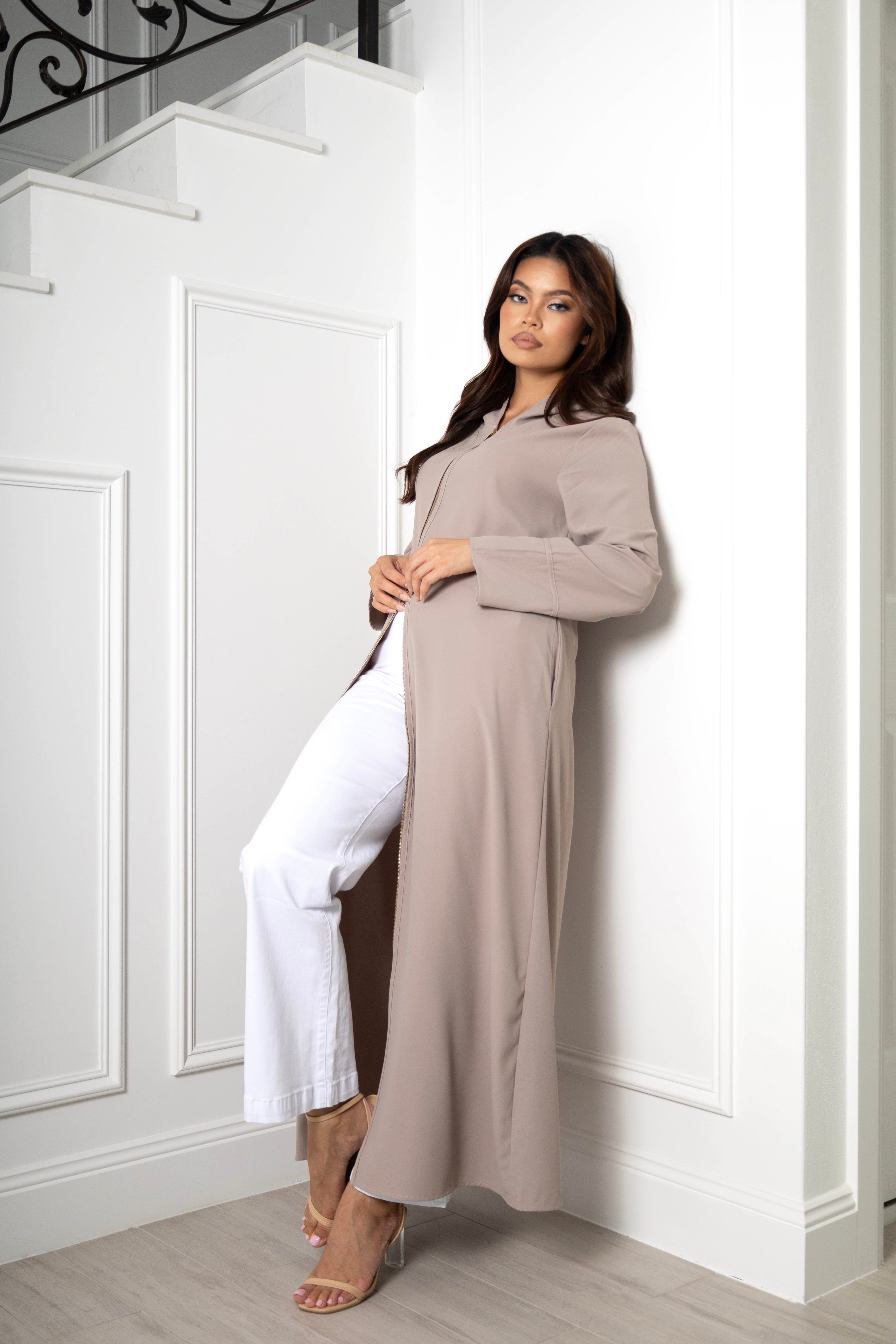 Nadirah zip Abaya