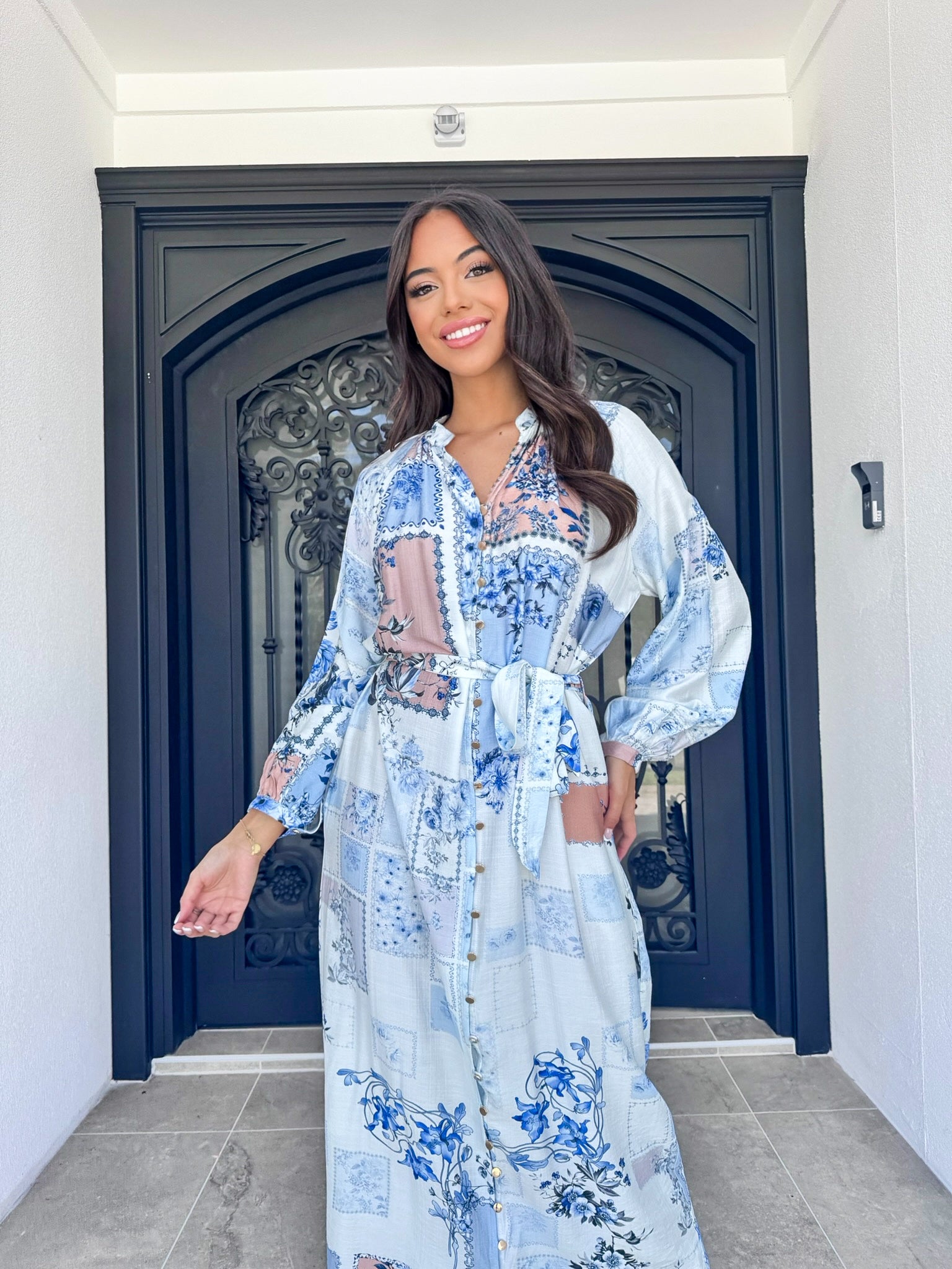 Jasmin Blue print Dress
