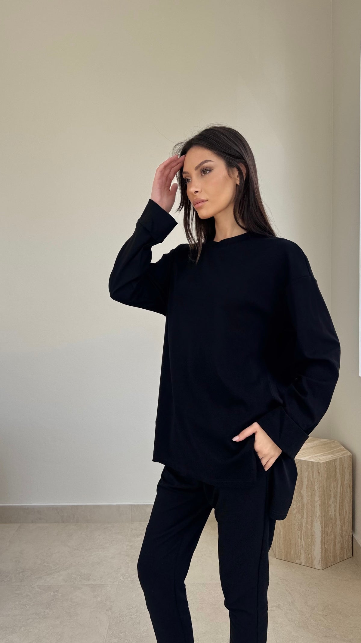 Fold over cotton top