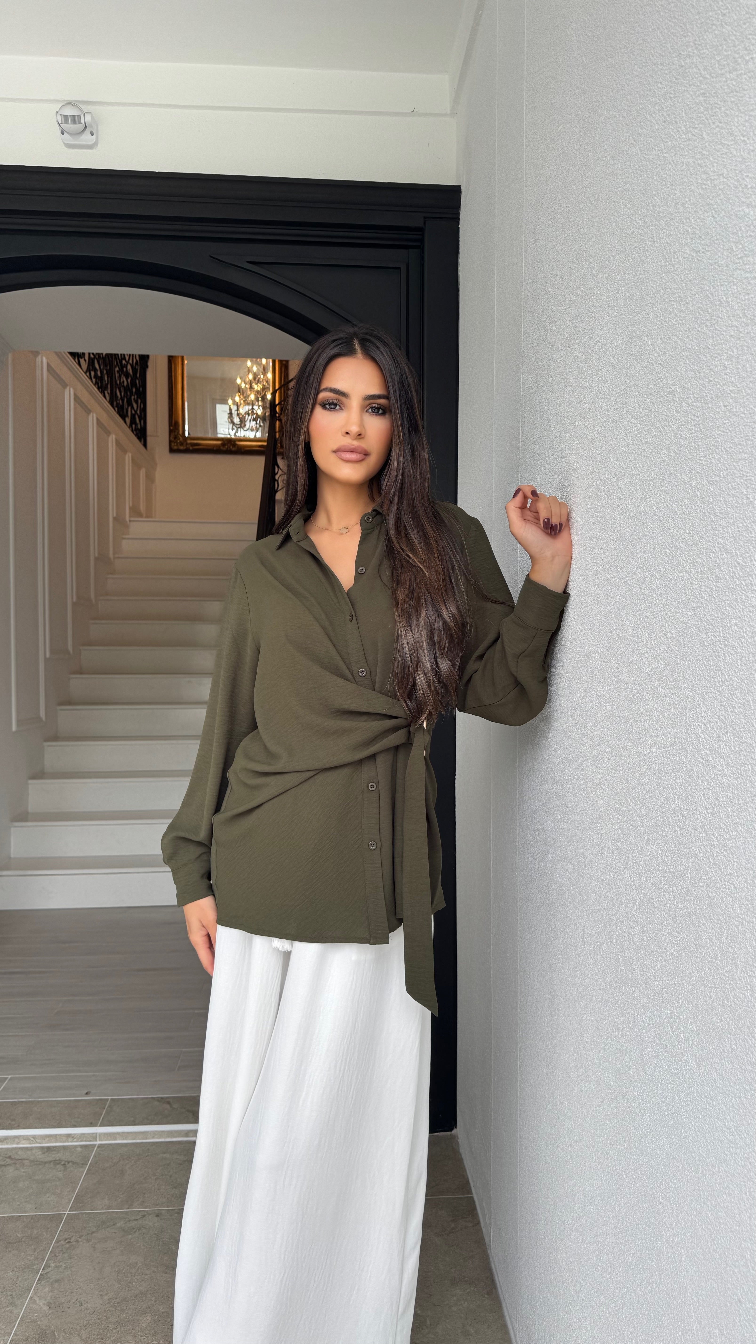 Gold Buckle Blouse