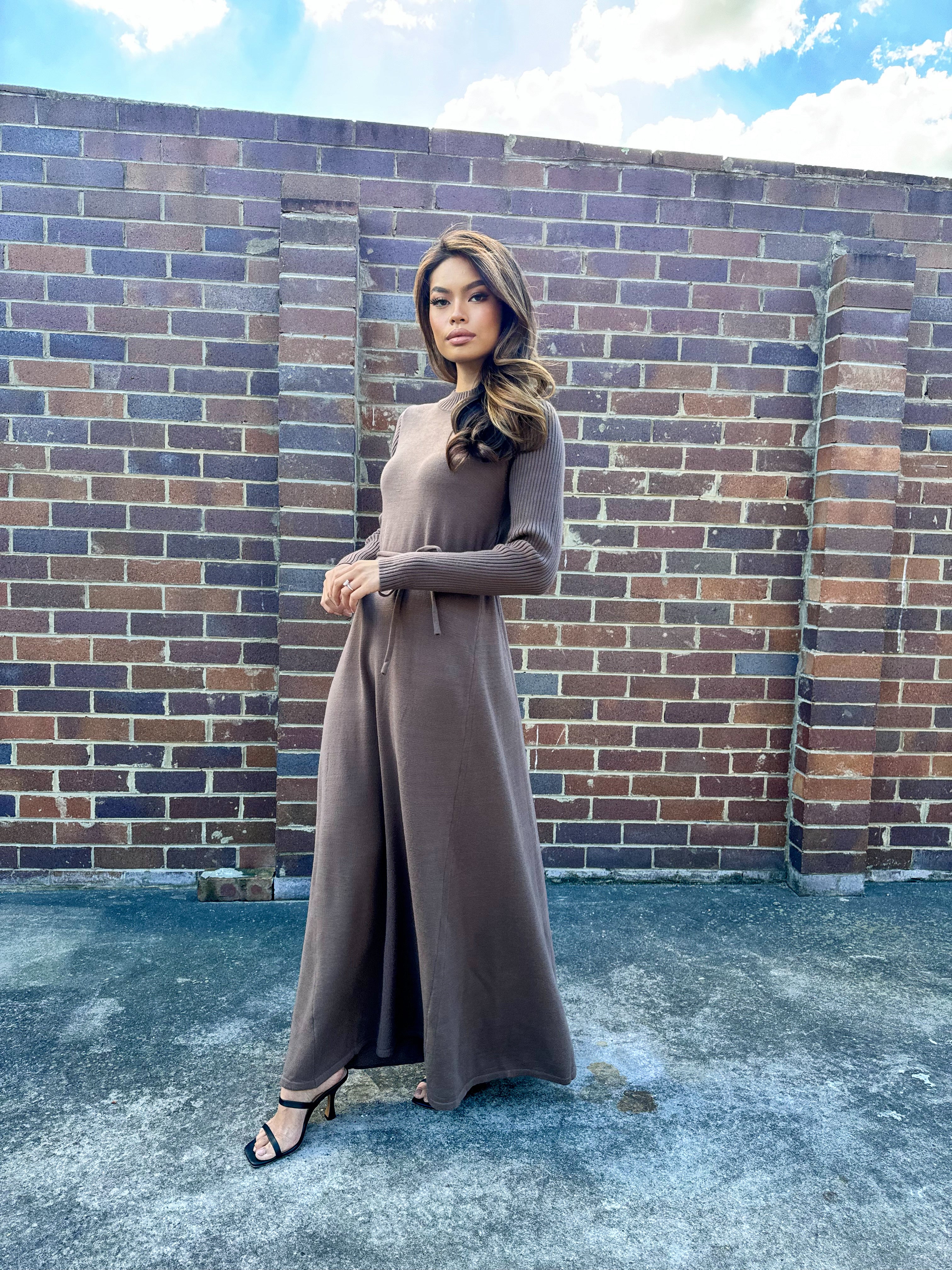 Flow on knit Maxi