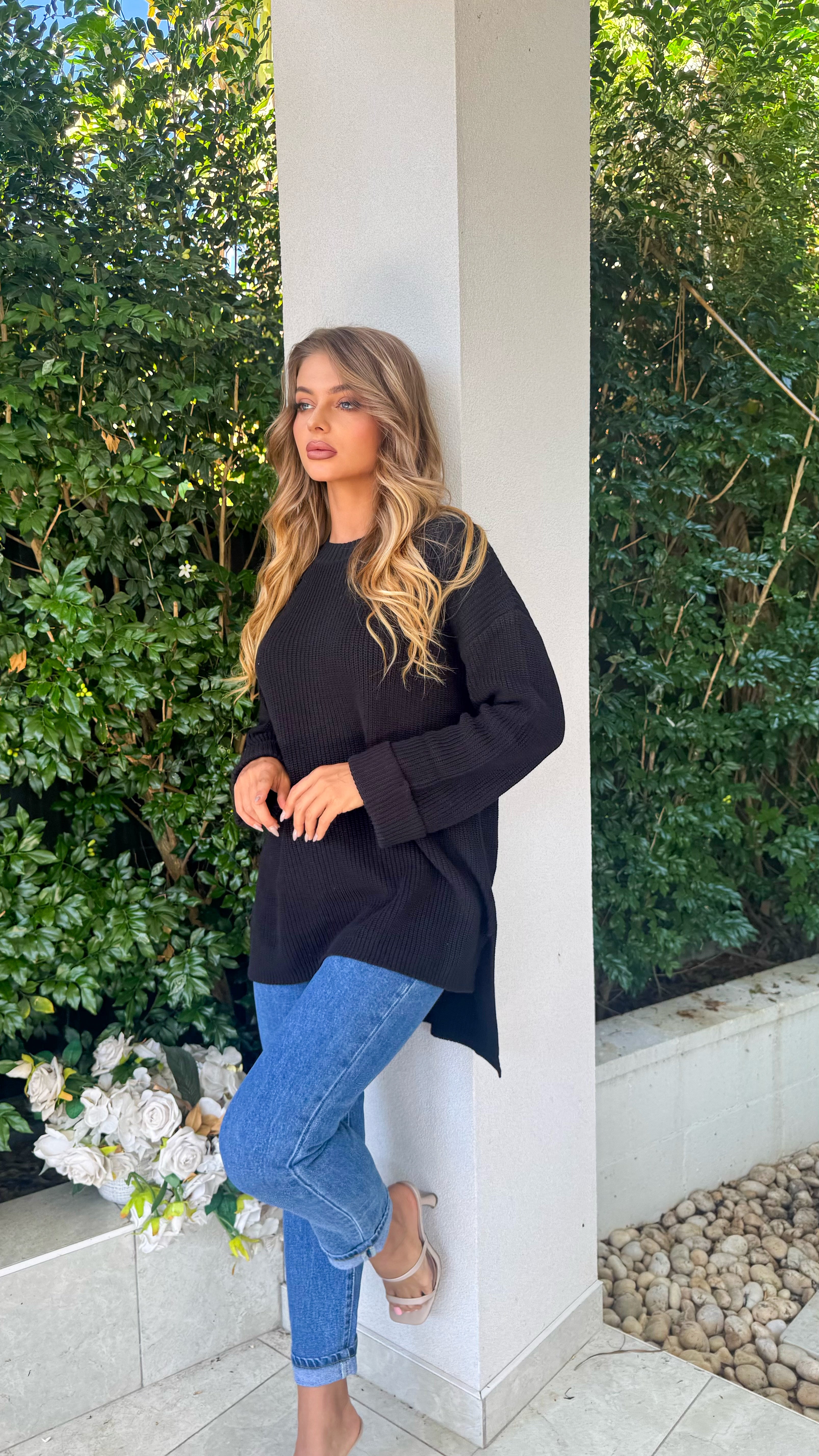 Oversized HiLow knit