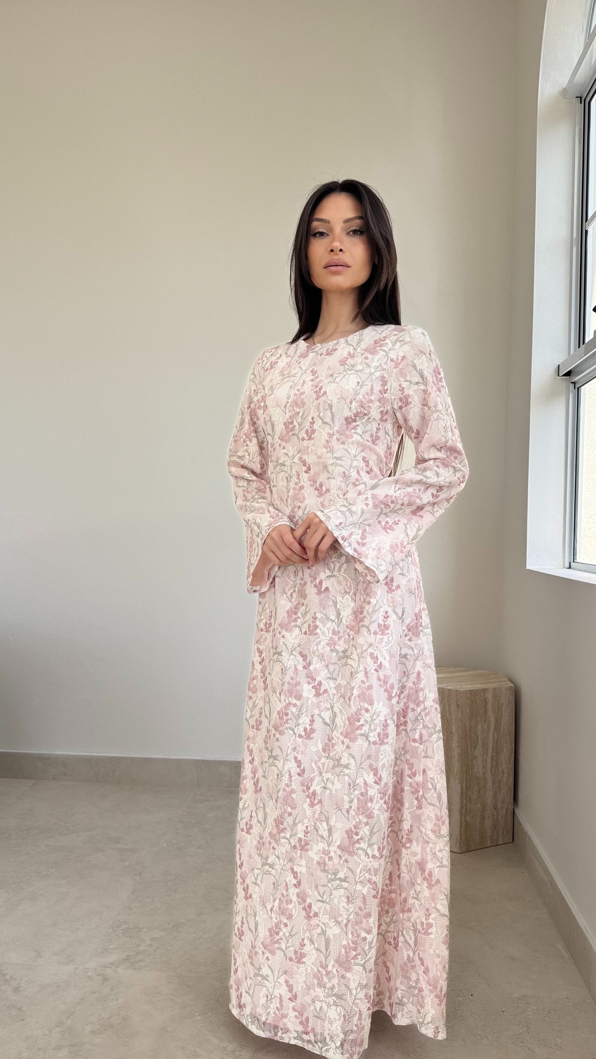 Floral lace maxi