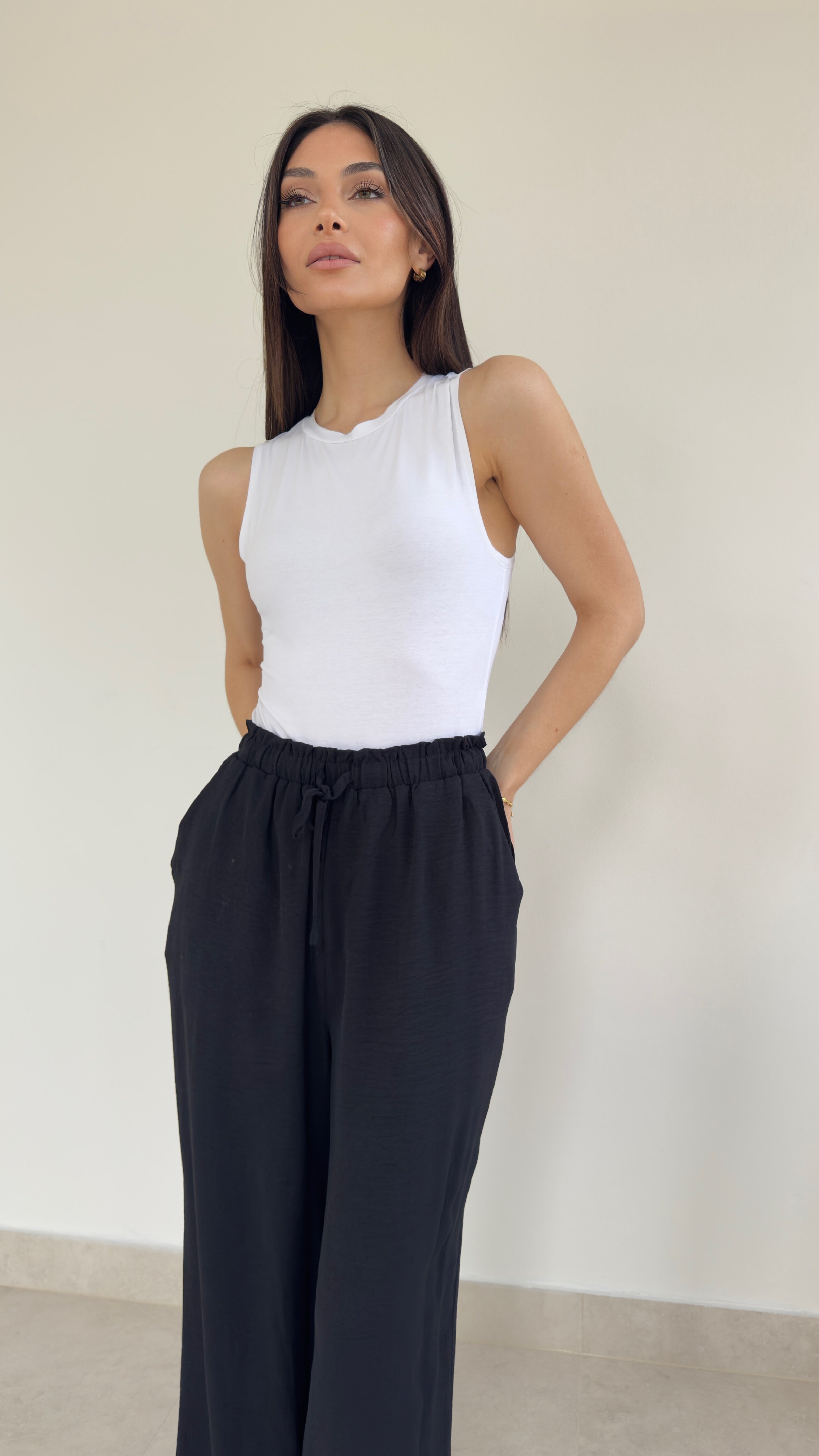 Relaxed drawstring pant