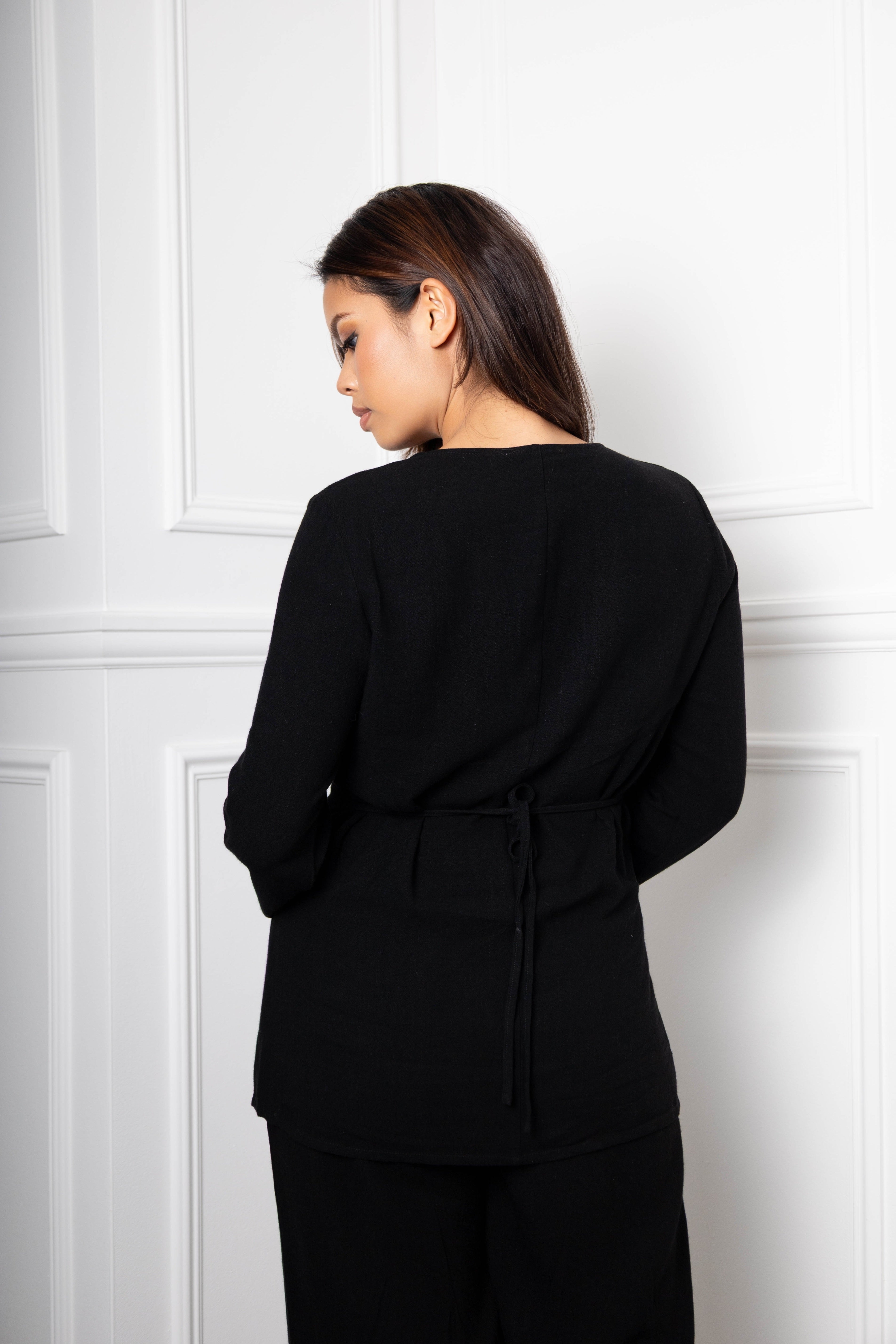 Linen Casual button set