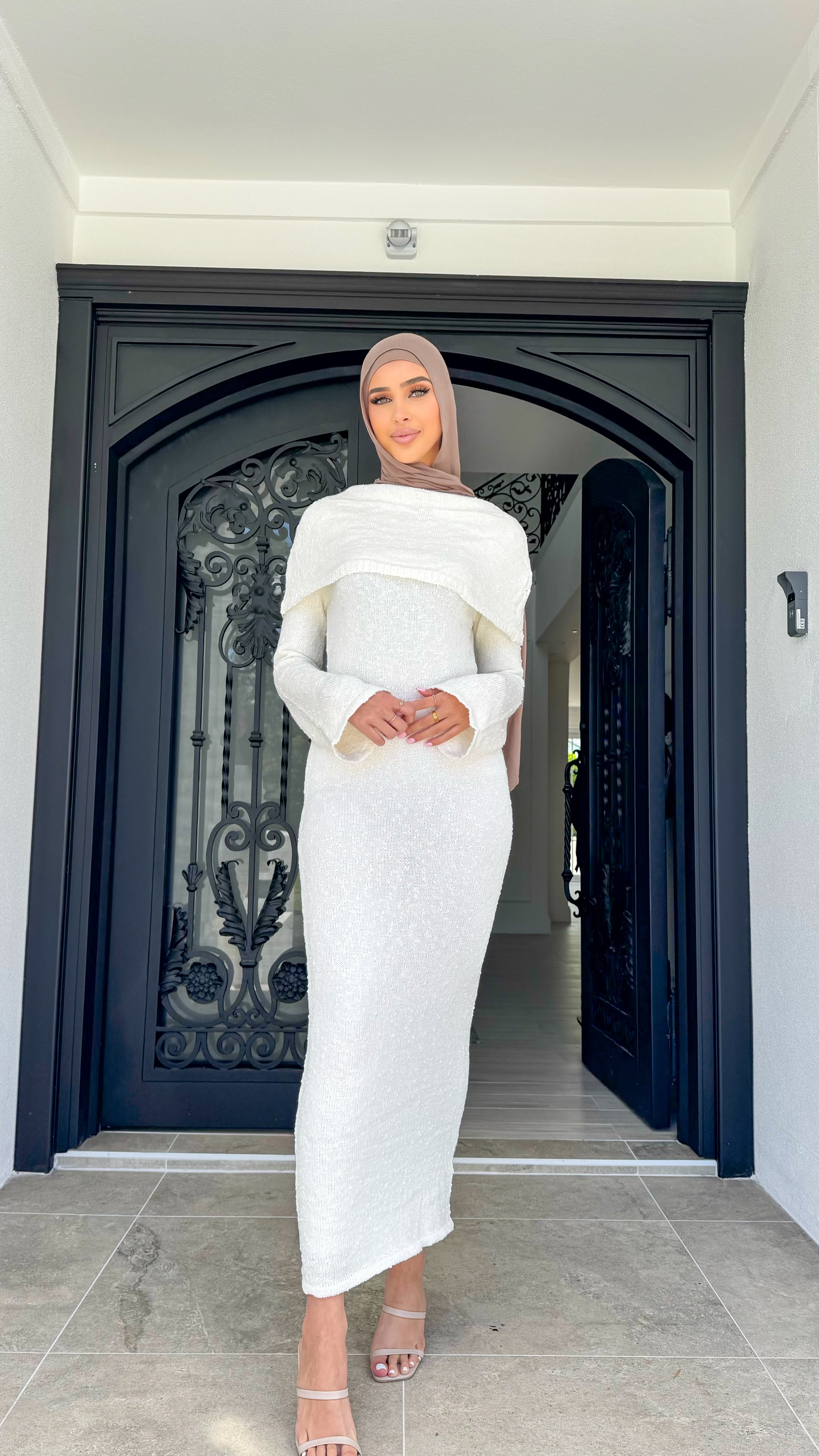 Glam off shoulder dress