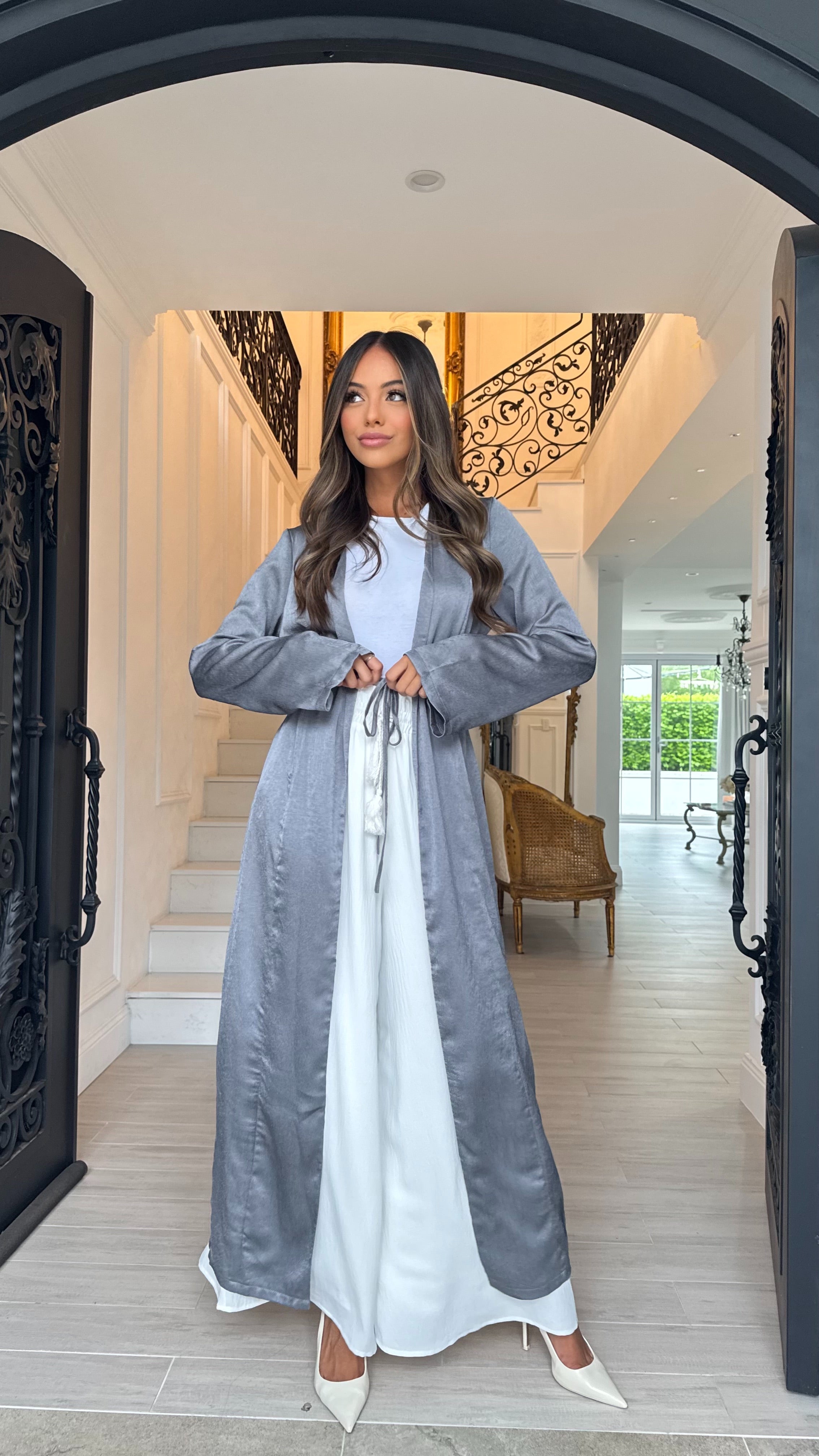 Alira Satin Drape Cape