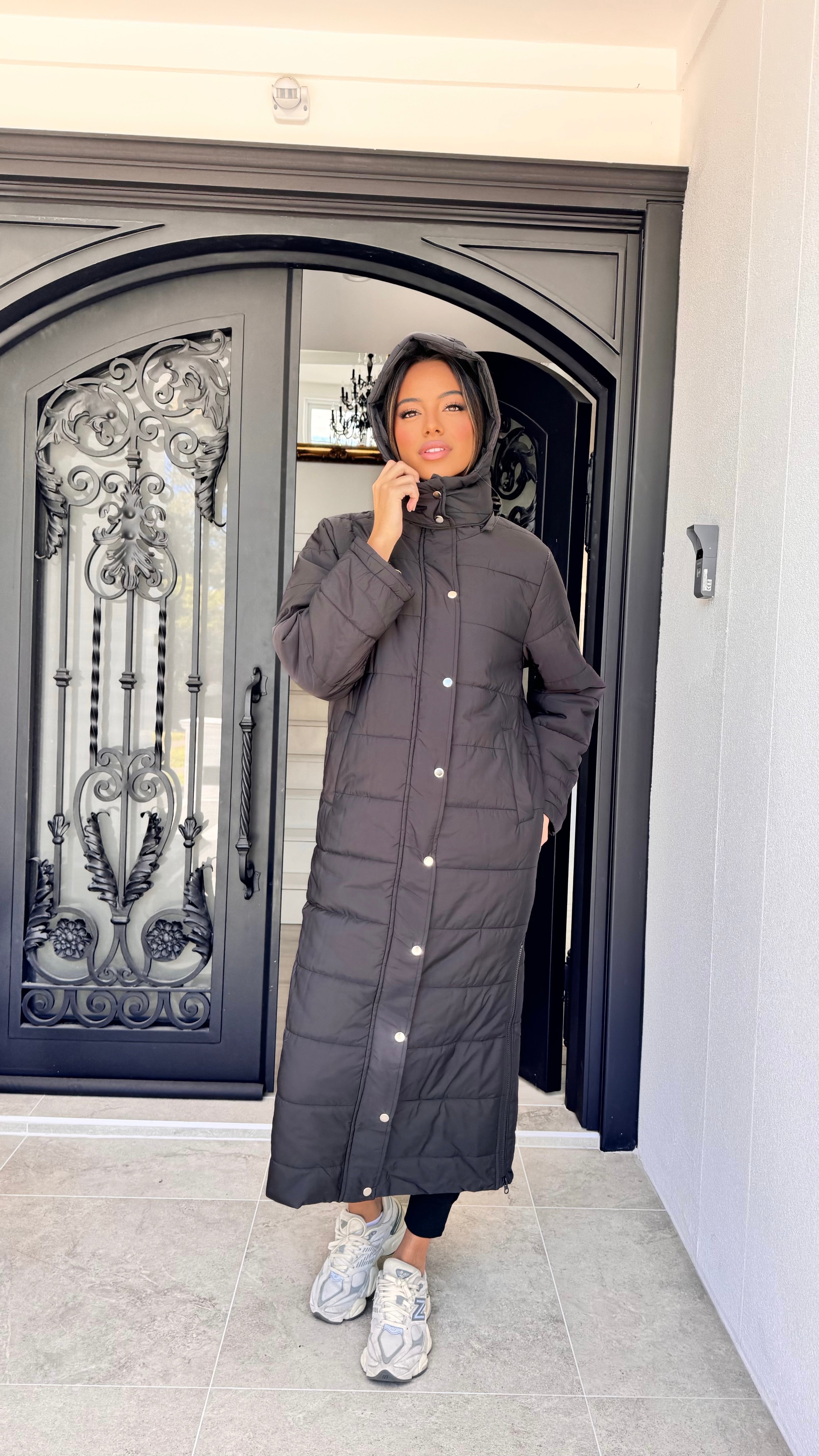 Longline puffer jacket
