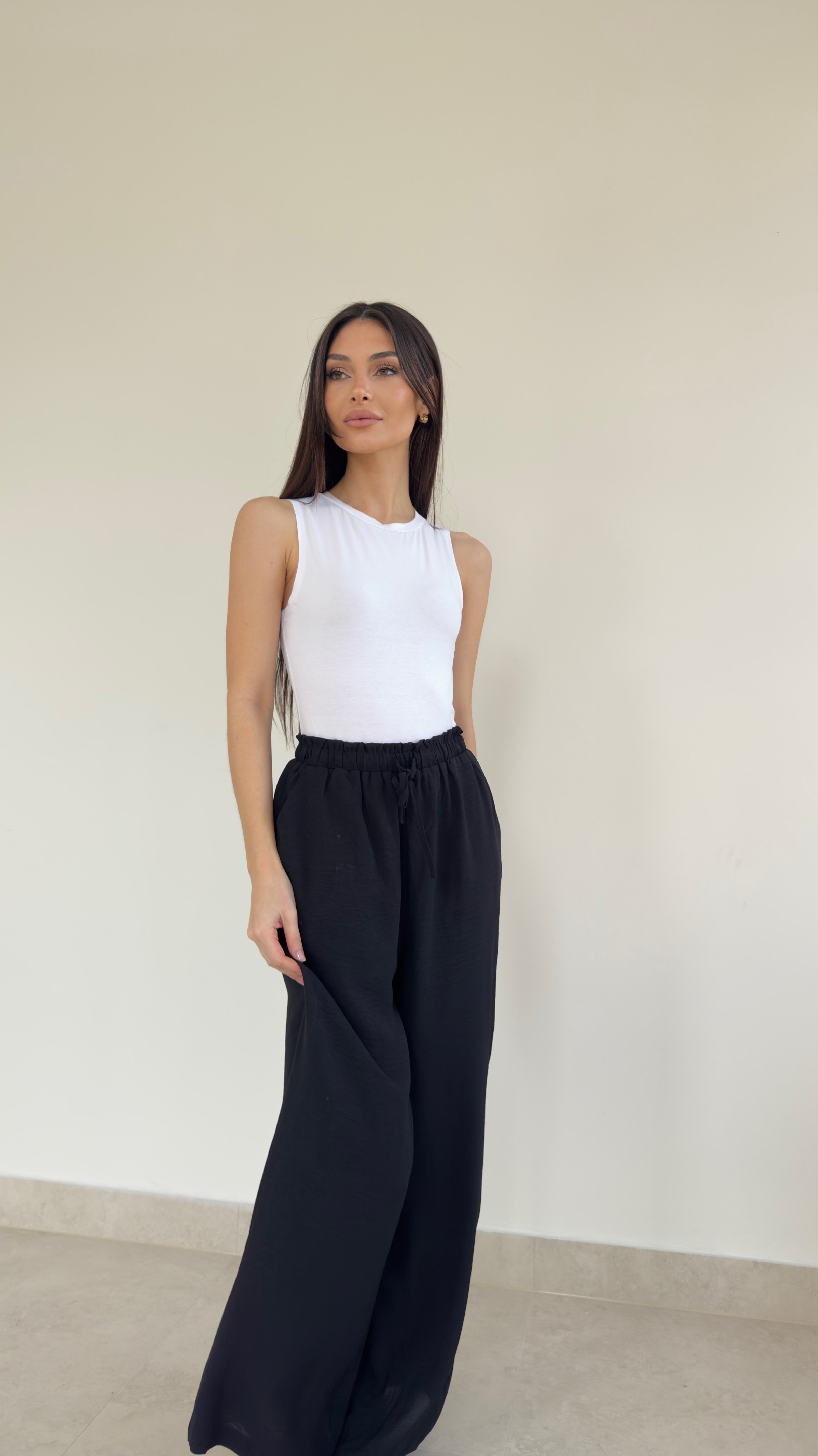 Relaxed drawstring pant