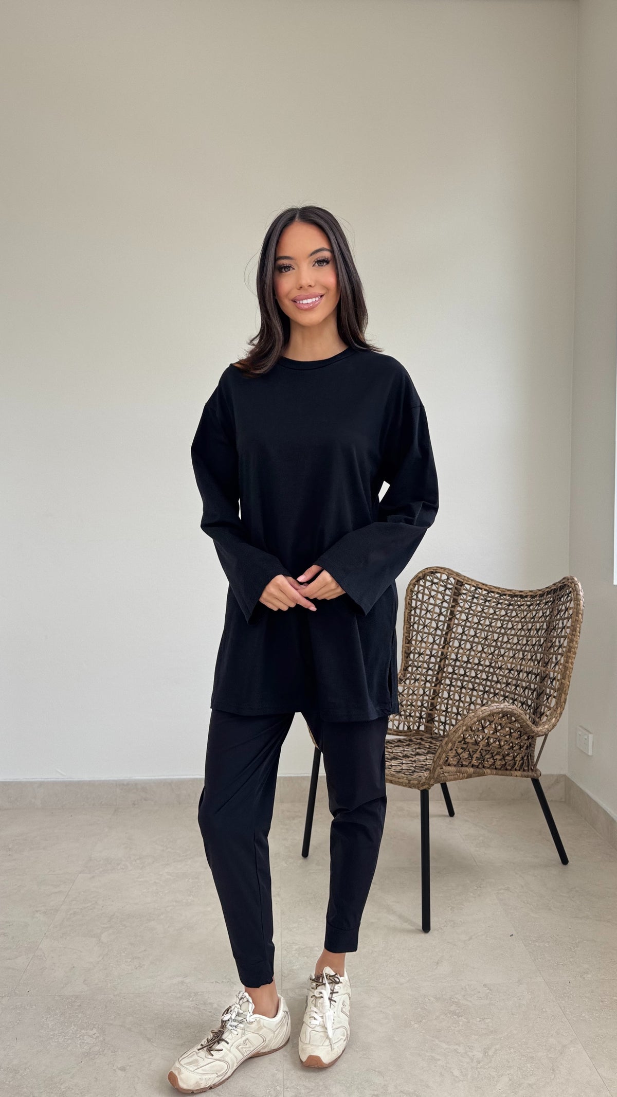 Relaxed long sleeve tee