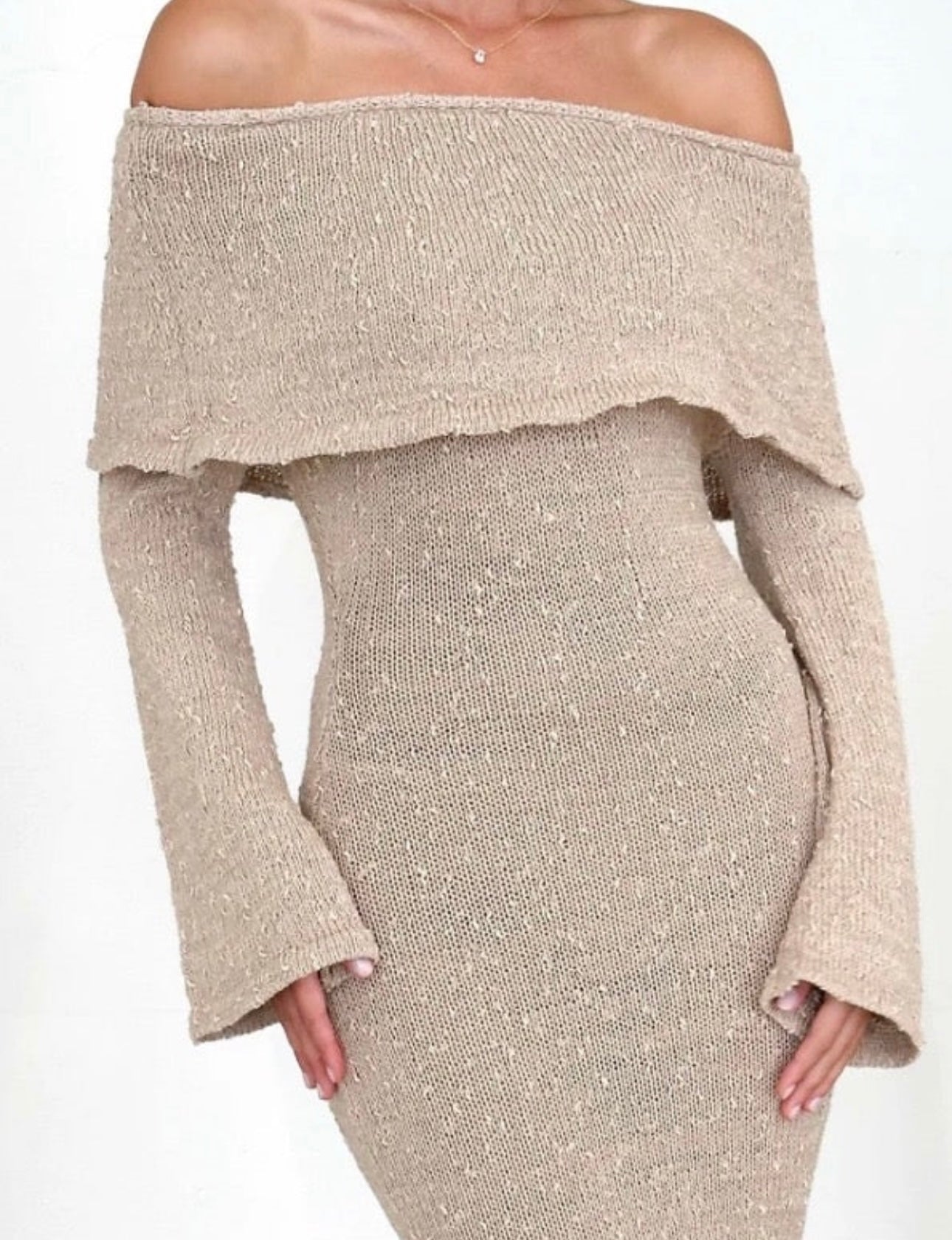 Glam off shoulder dress