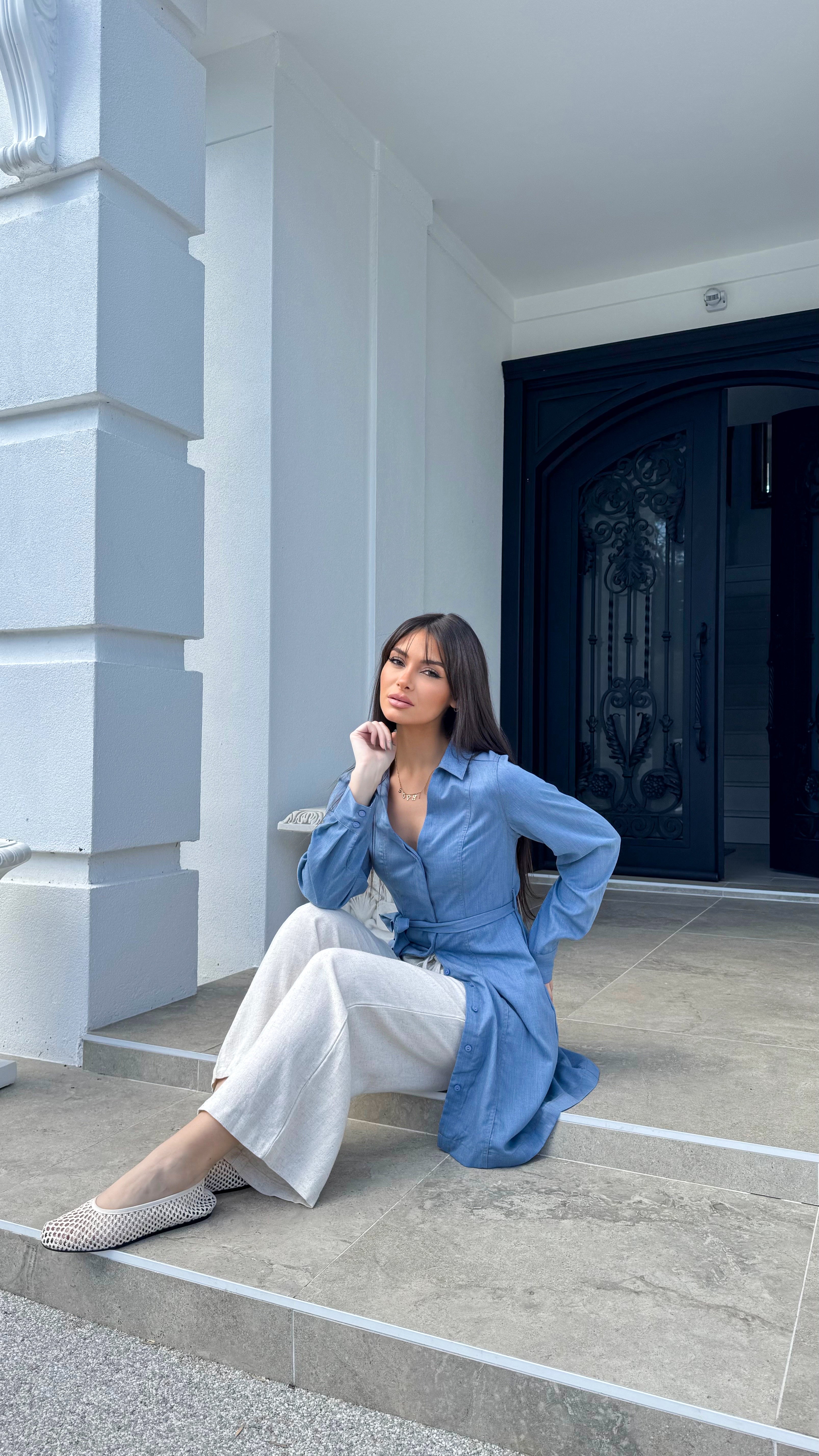 Chambray tunic