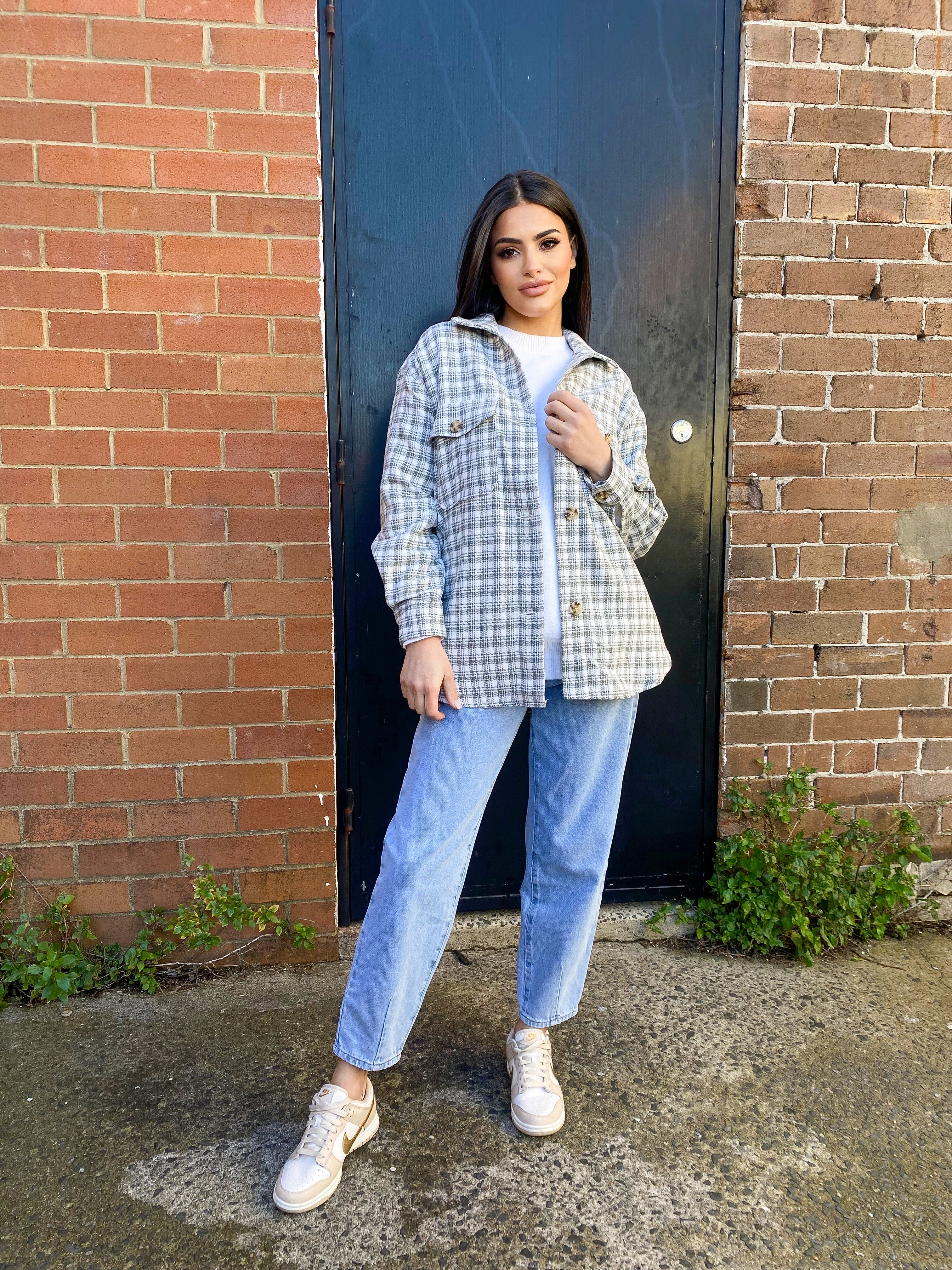 Stripe Shacket shirt