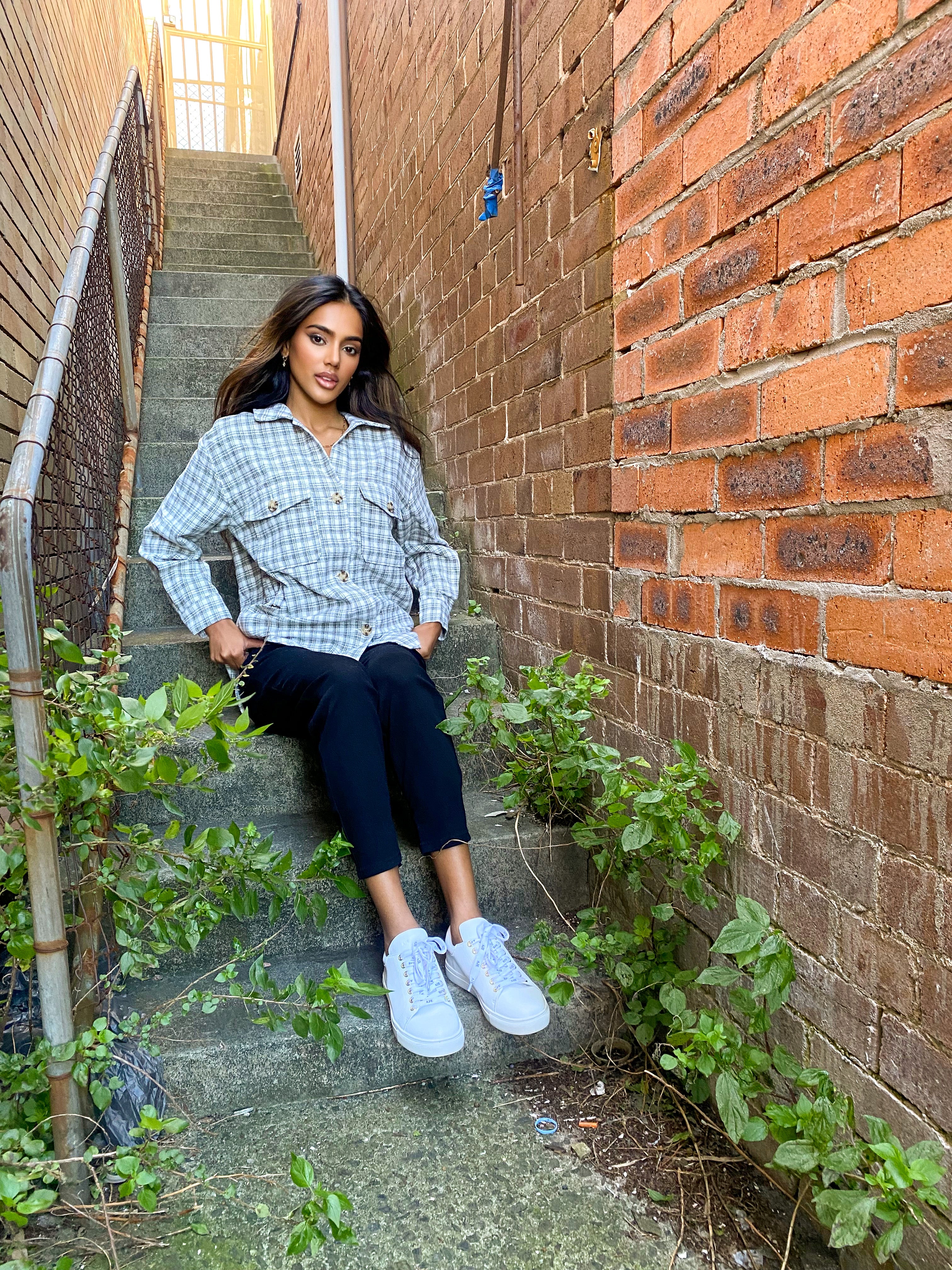 Stripe Shacket shirt
