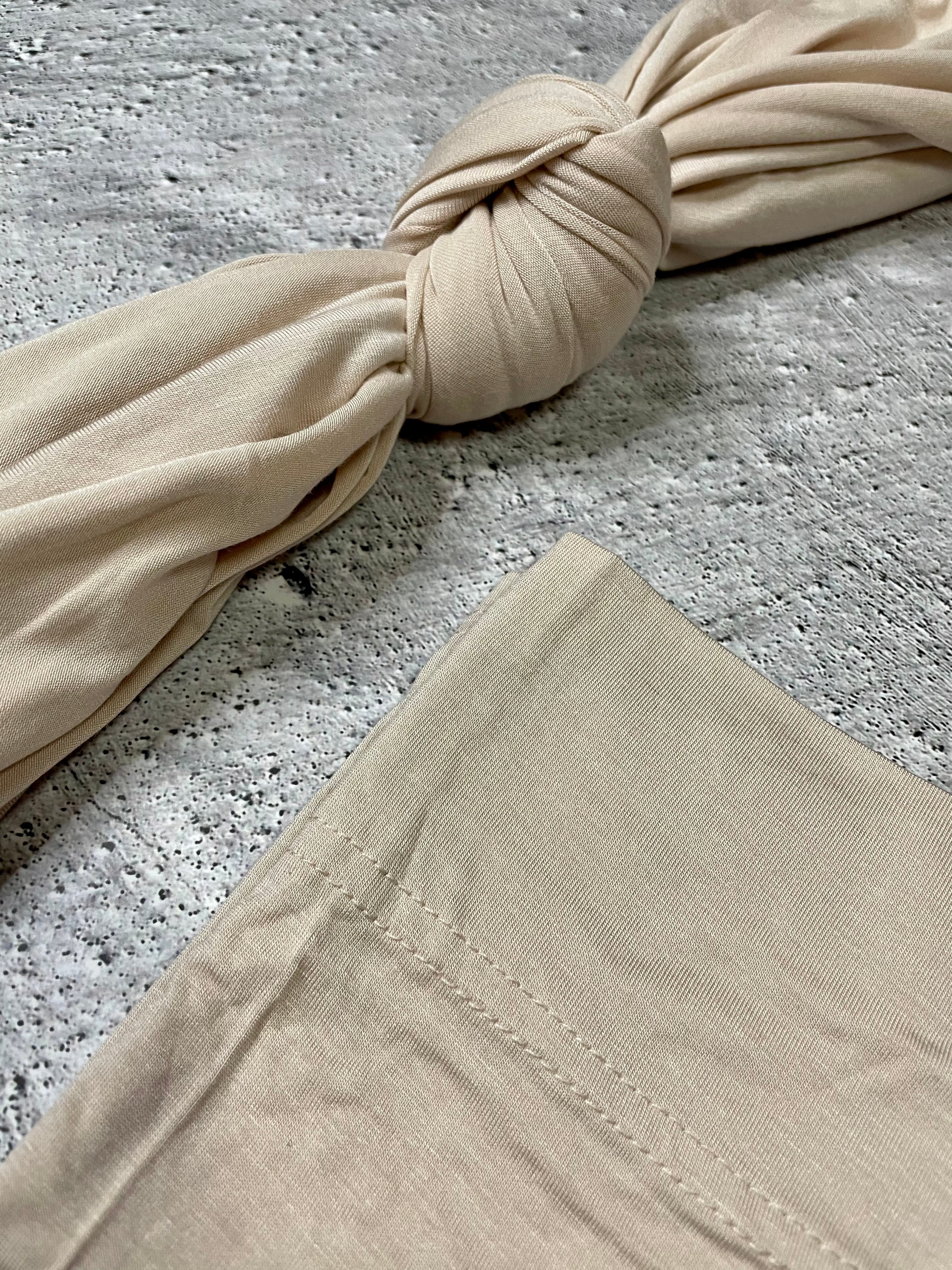 Buttercream jersey scarf set