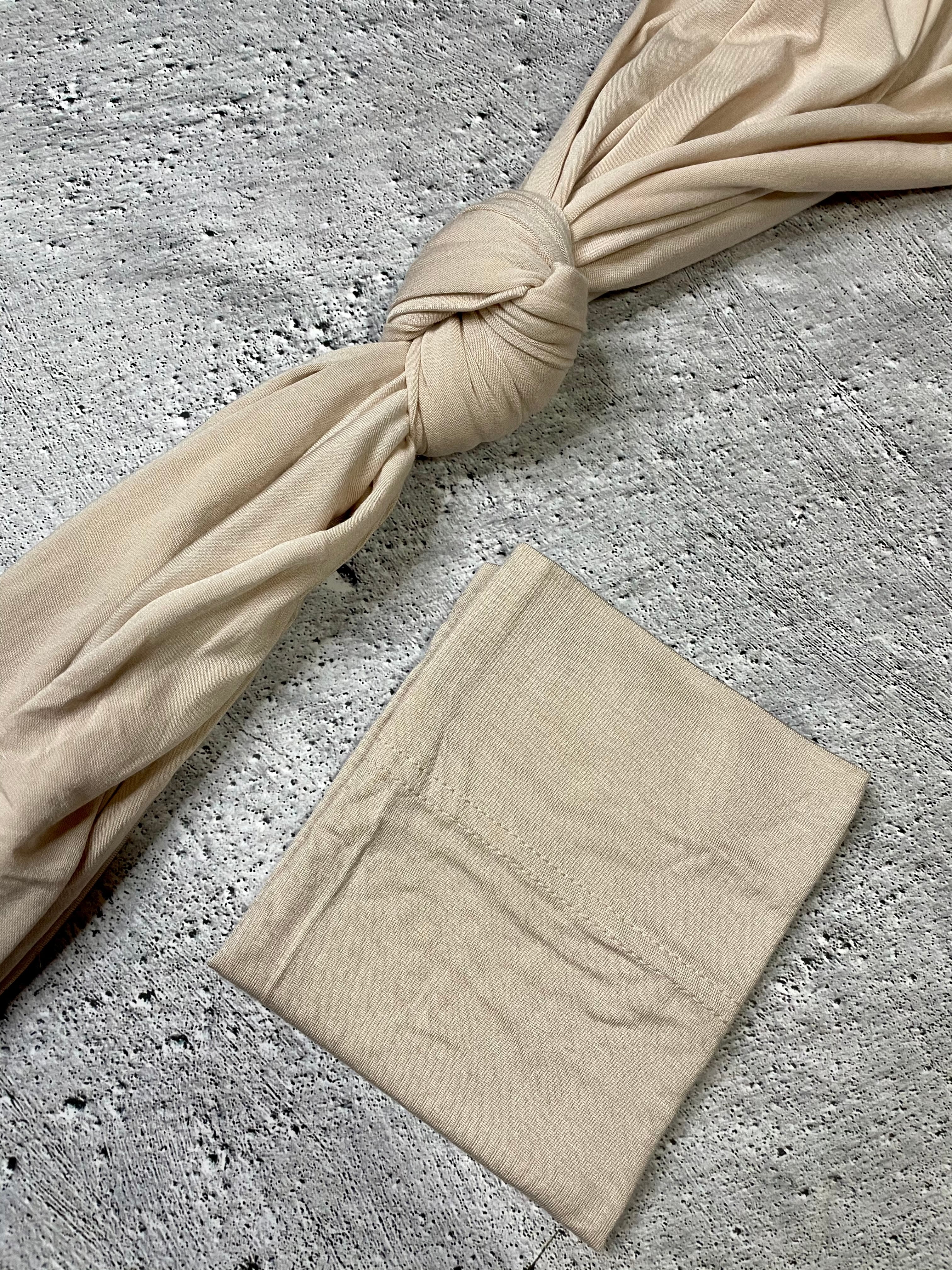 Buttercream jersey scarf set