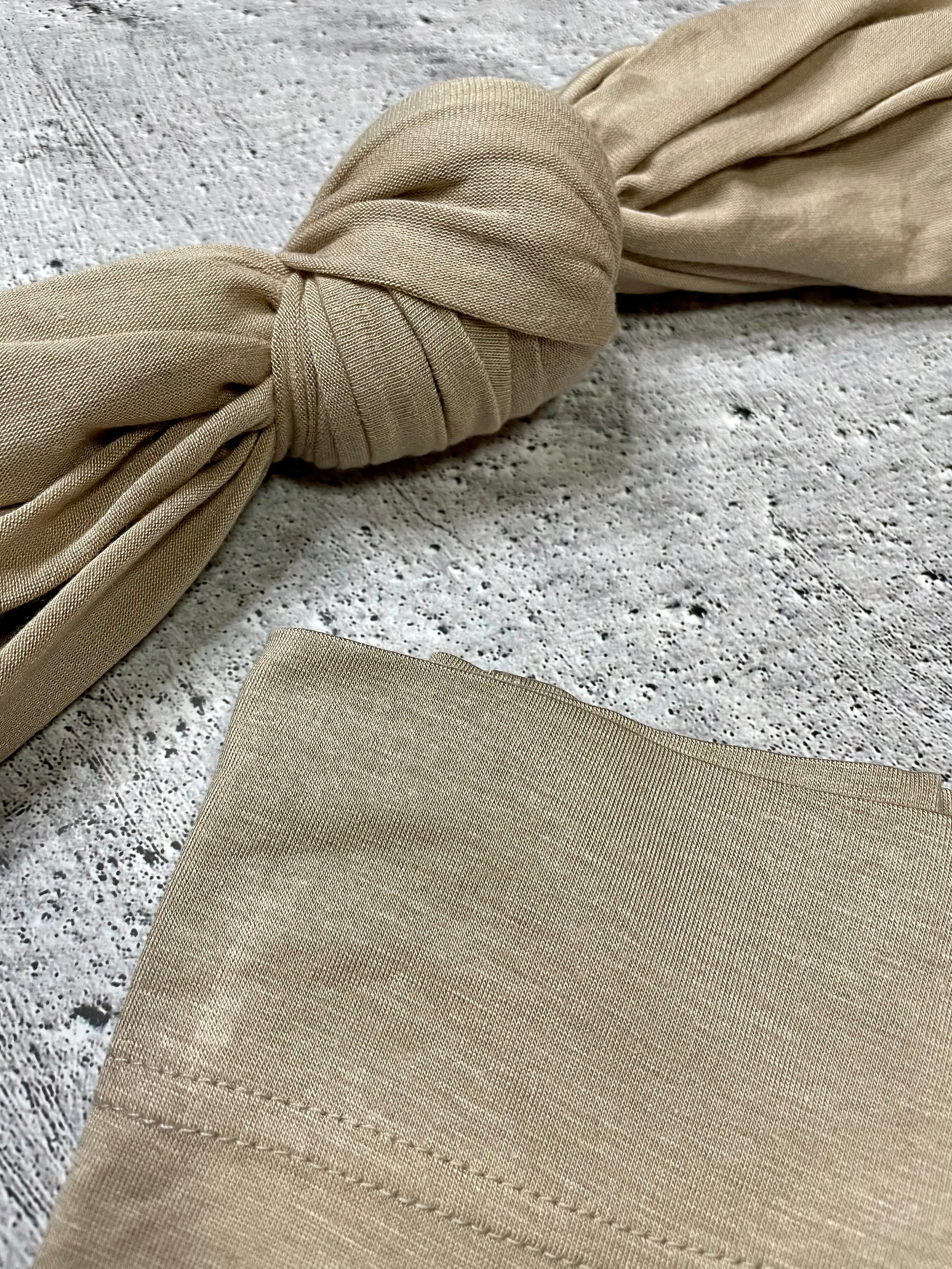 Wheat jersey scarf set