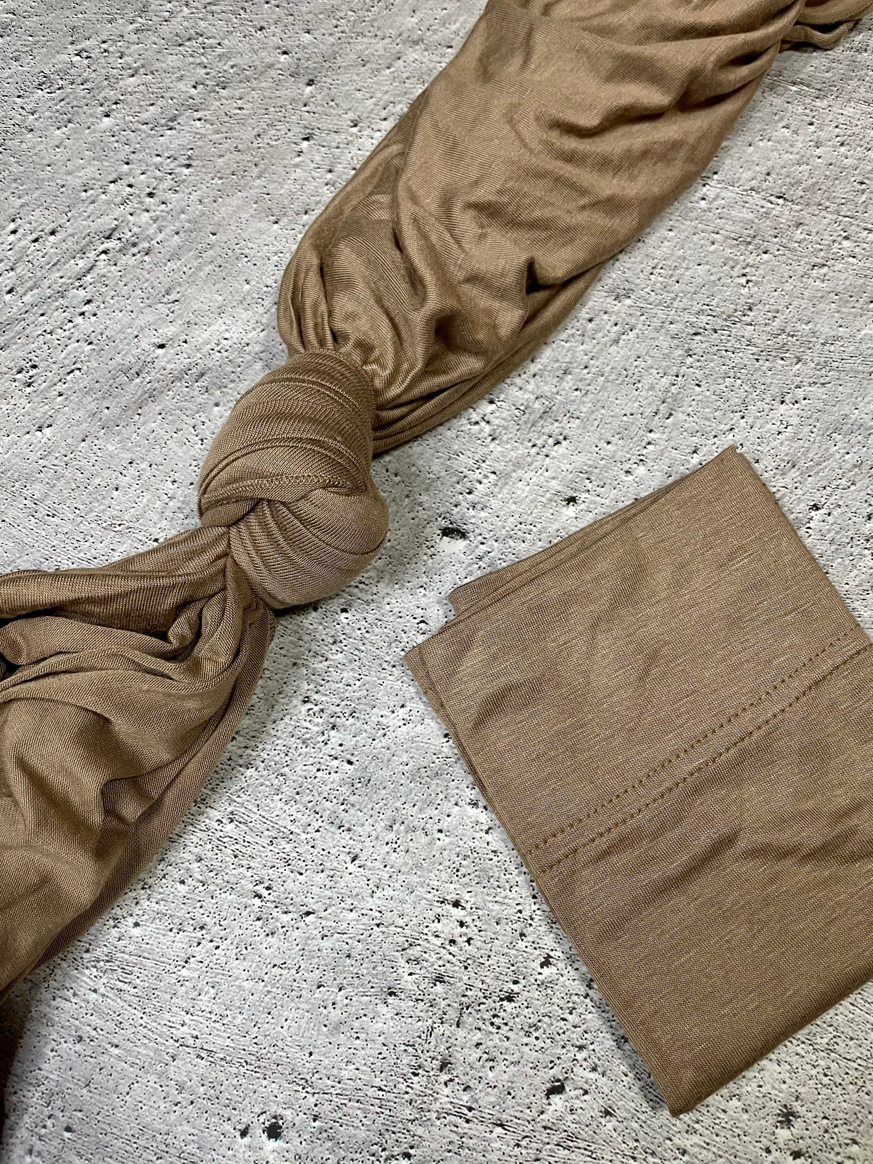 Truffle jersey scarf set