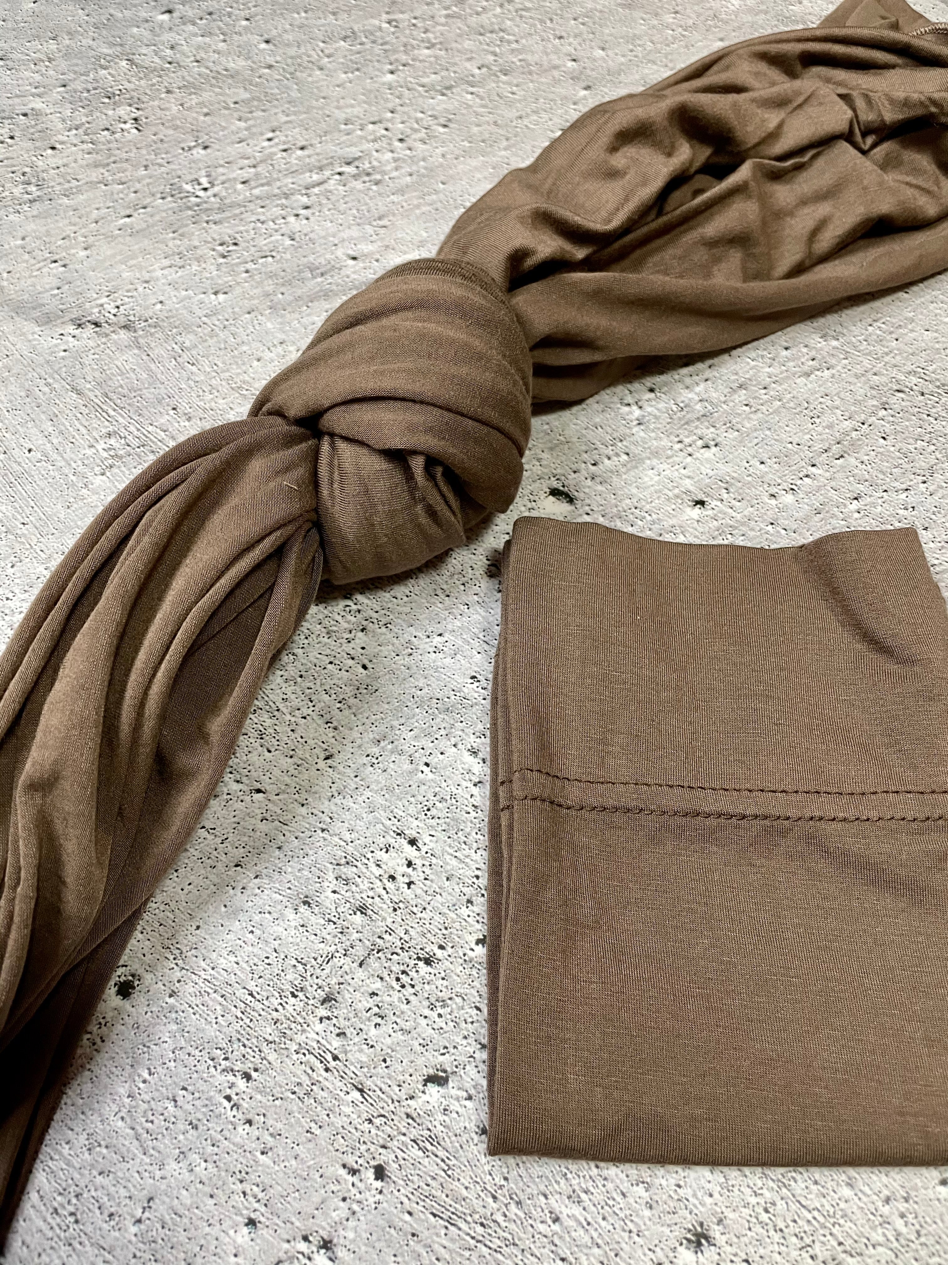 Chestnut Jersey Scarf Set