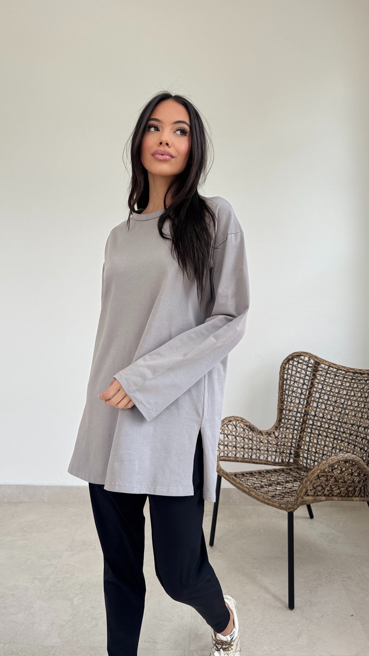Relaxed long sleeve tee
