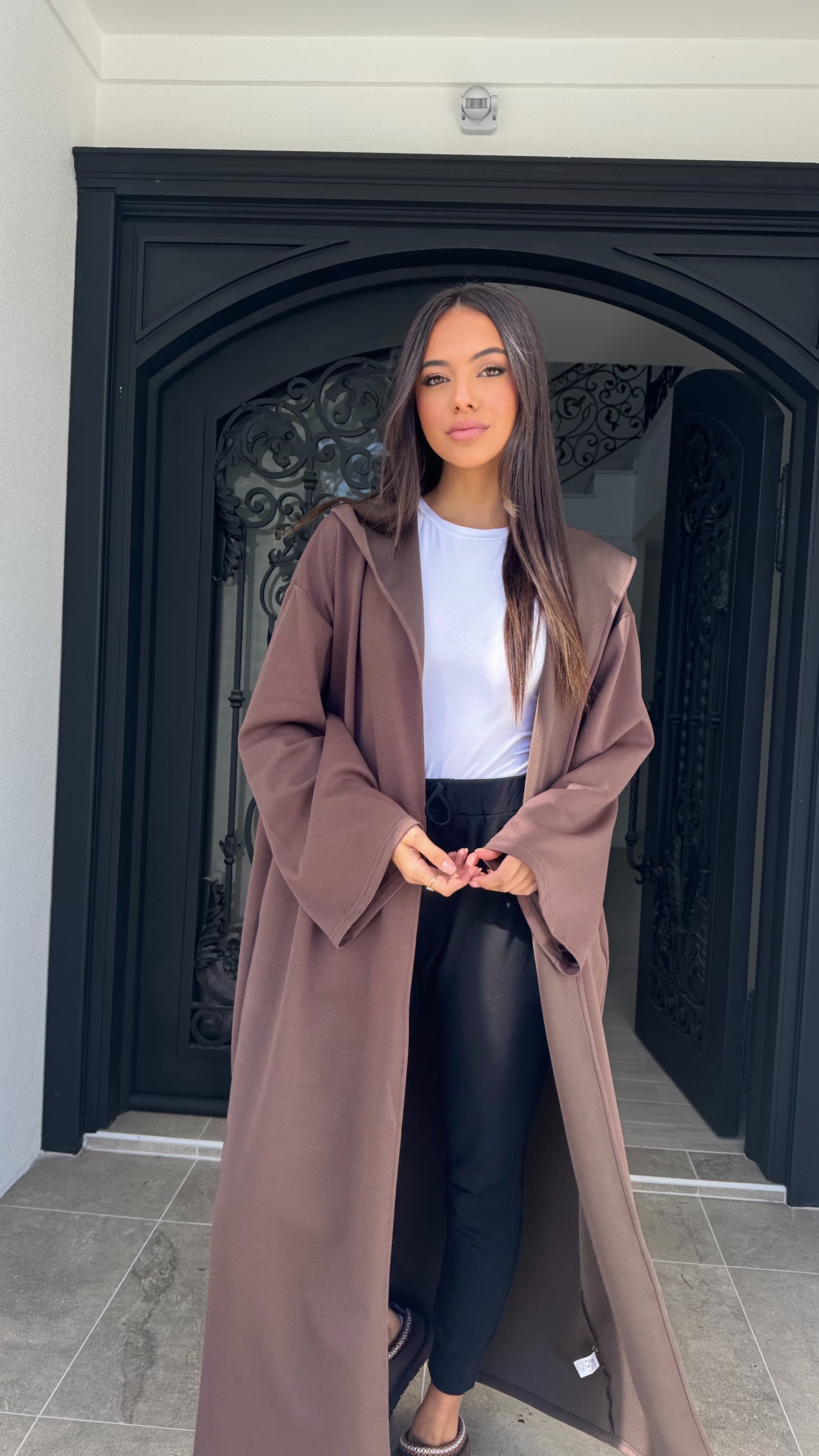 Ponte Hooded Cape