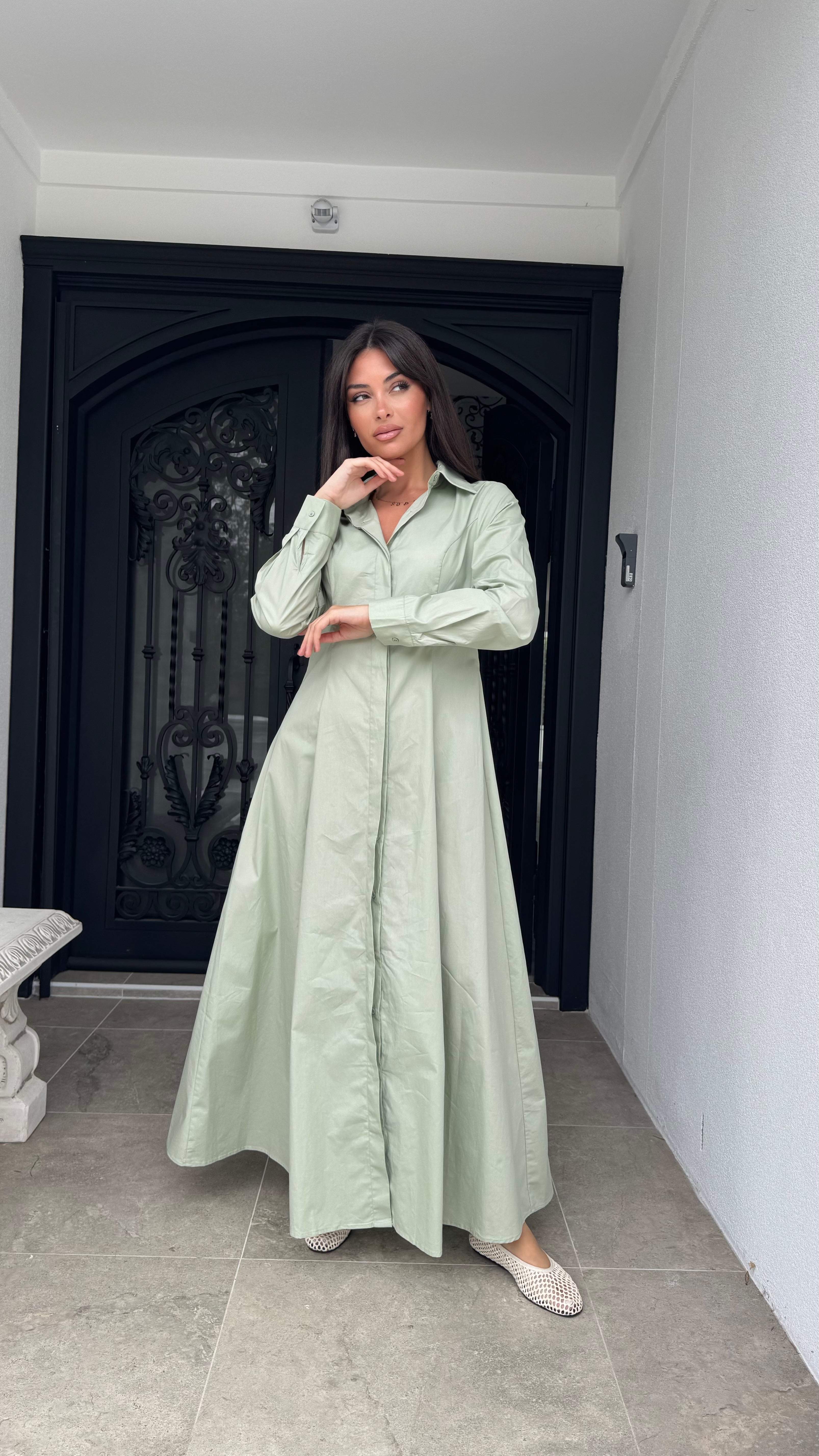 Effortless shirt dress