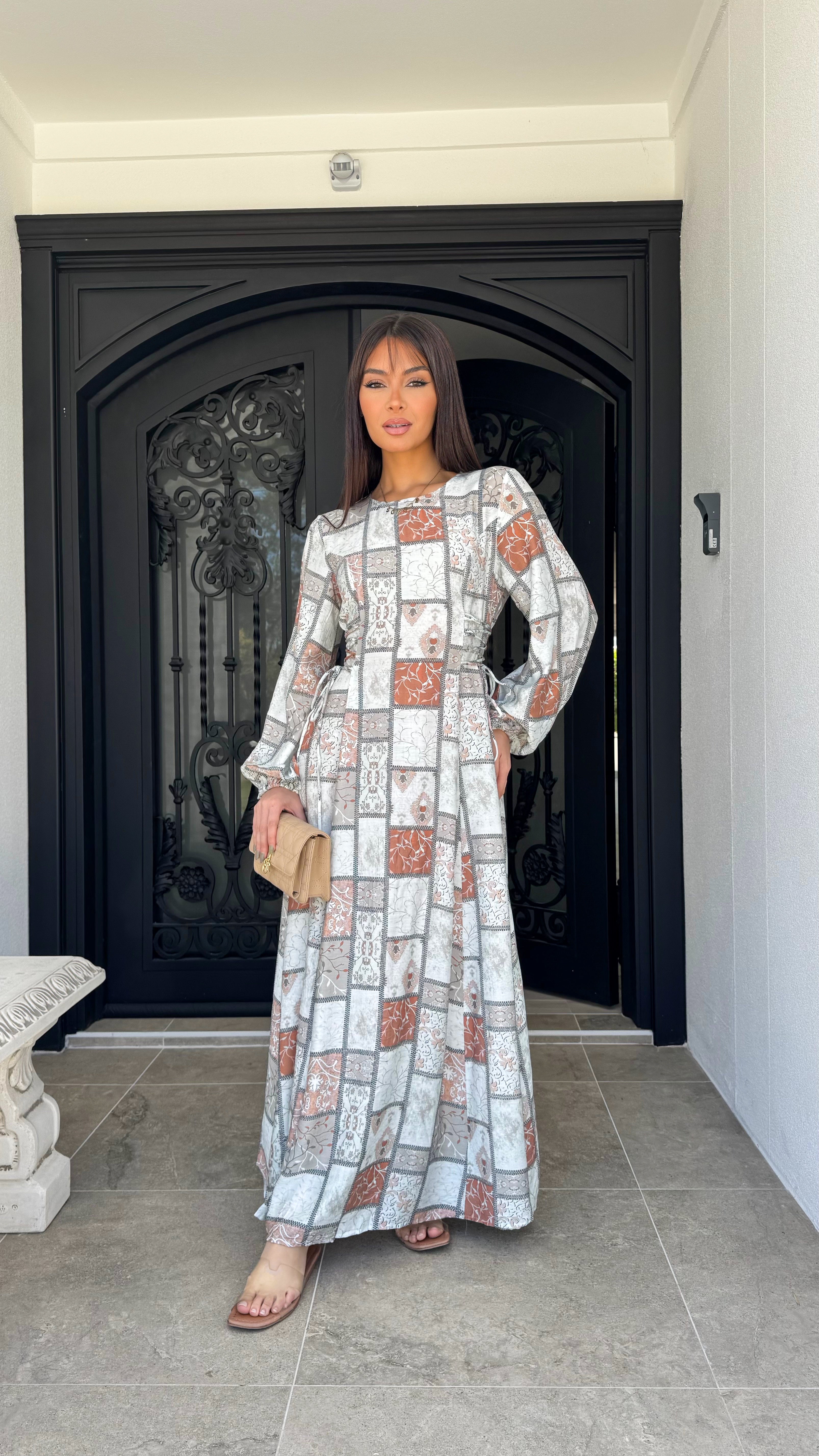 Lacey Rust Dress