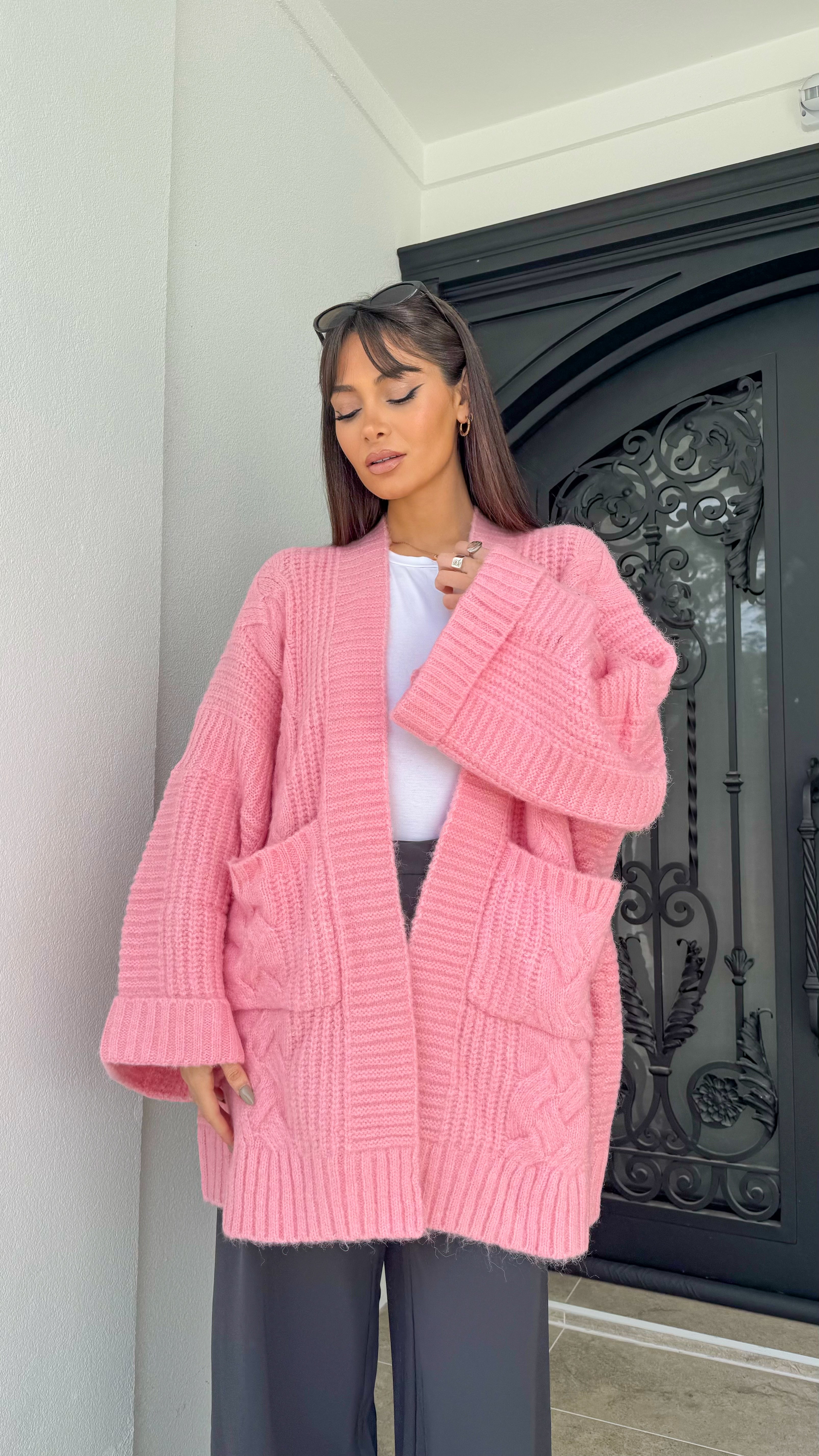 Chunky knit cardigan