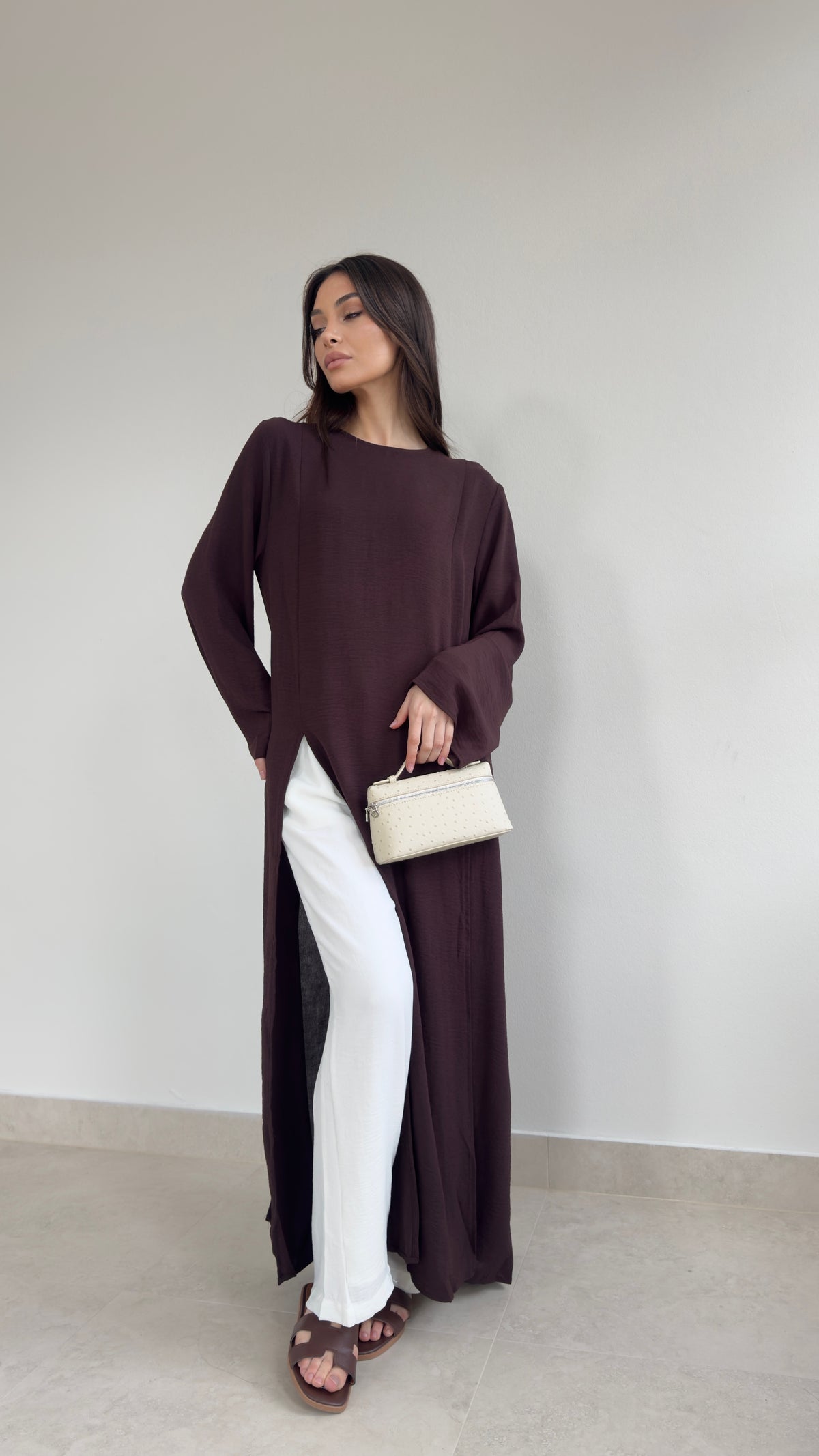 Modest split tunic