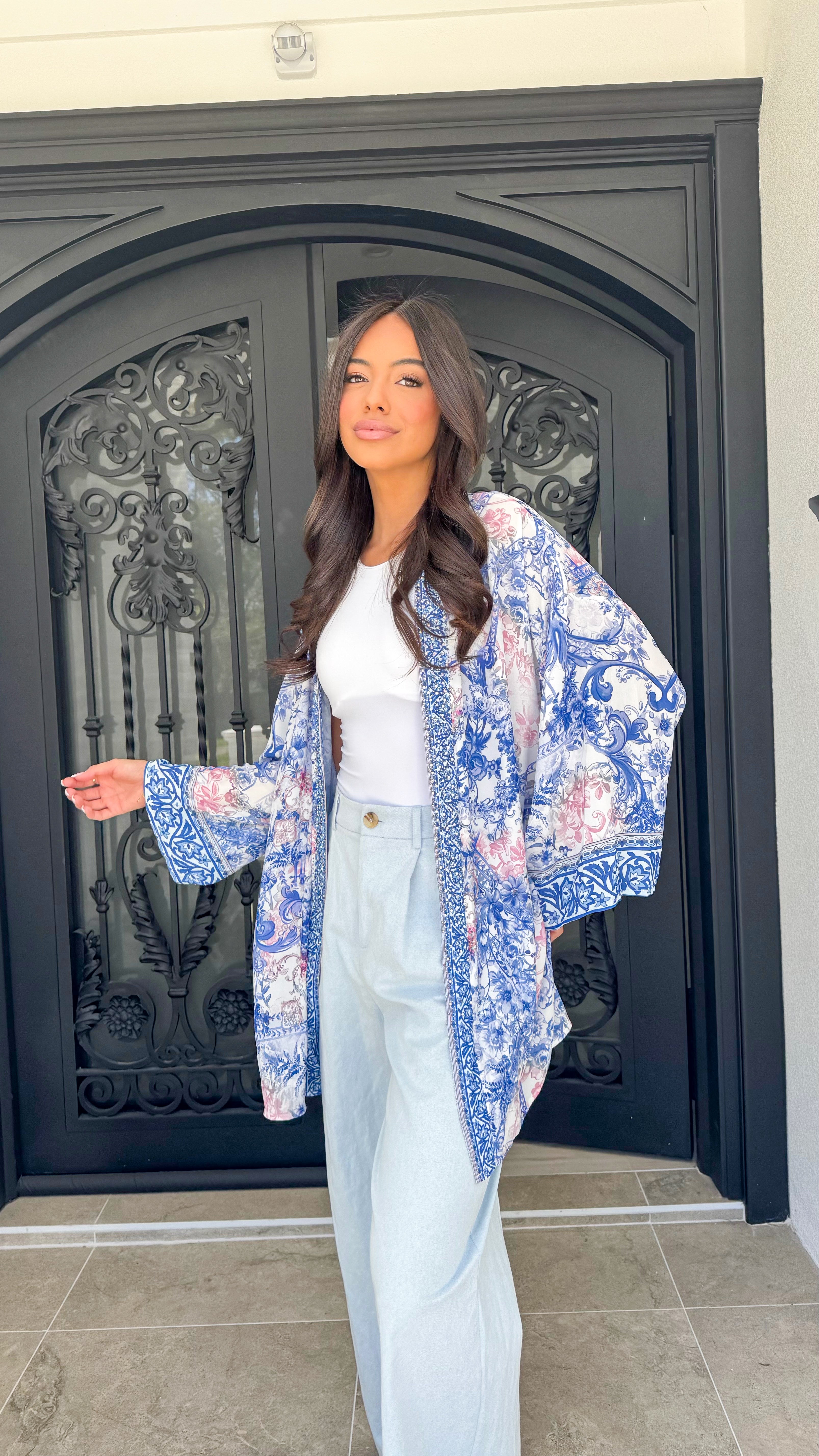 Florence Embellished cape