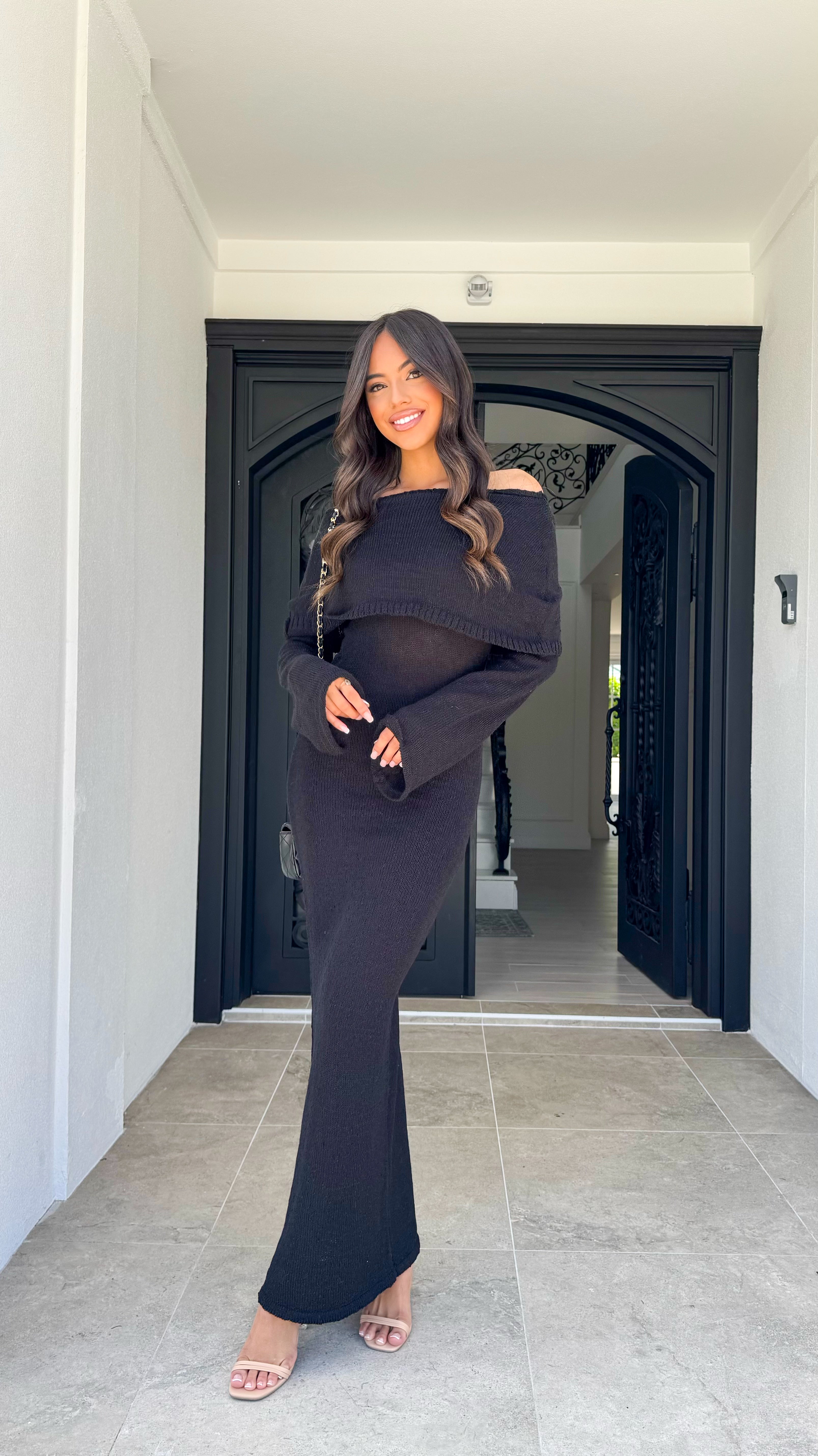 Glam off shoulder dress
