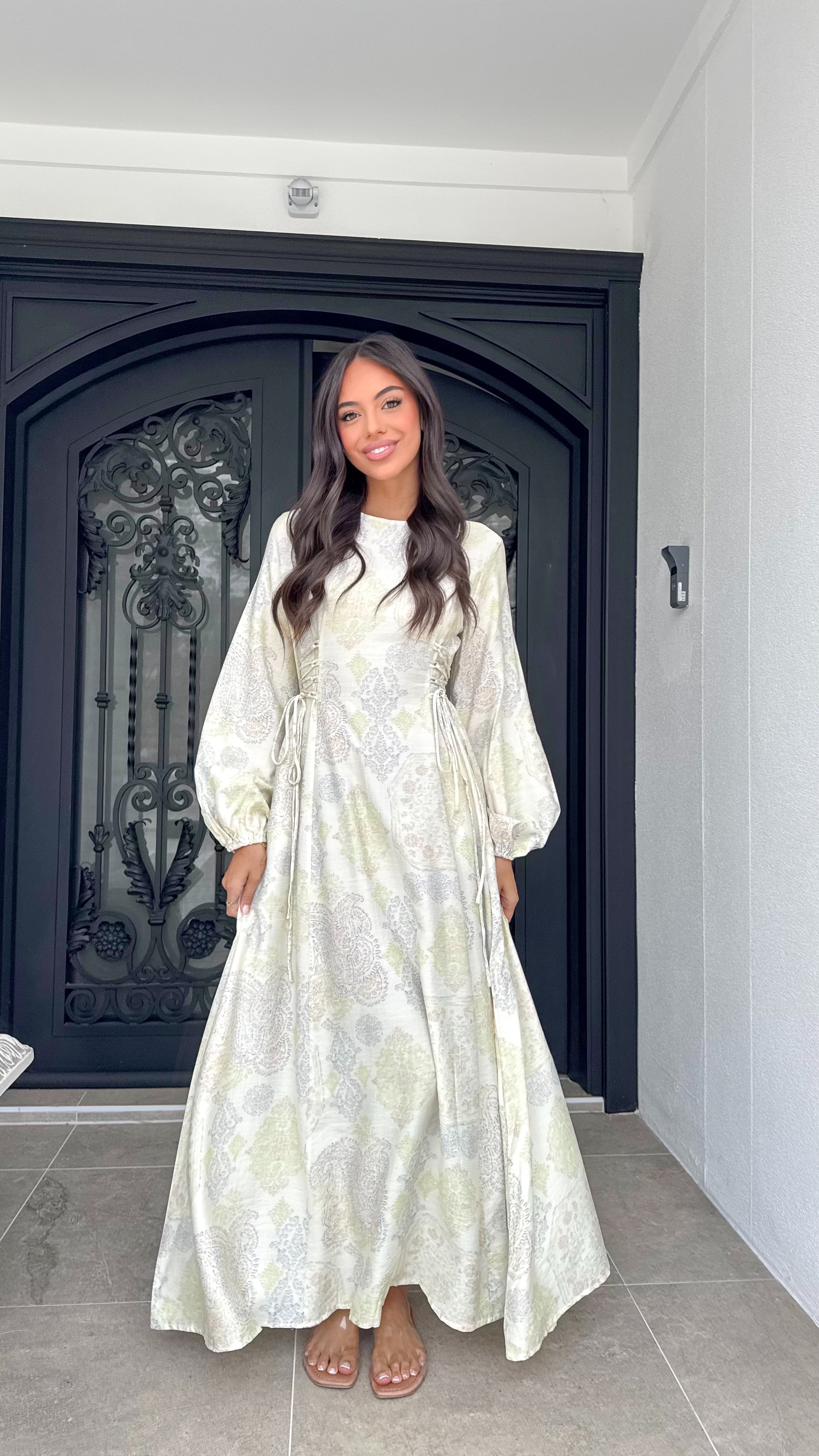 Lamour side tie maxi